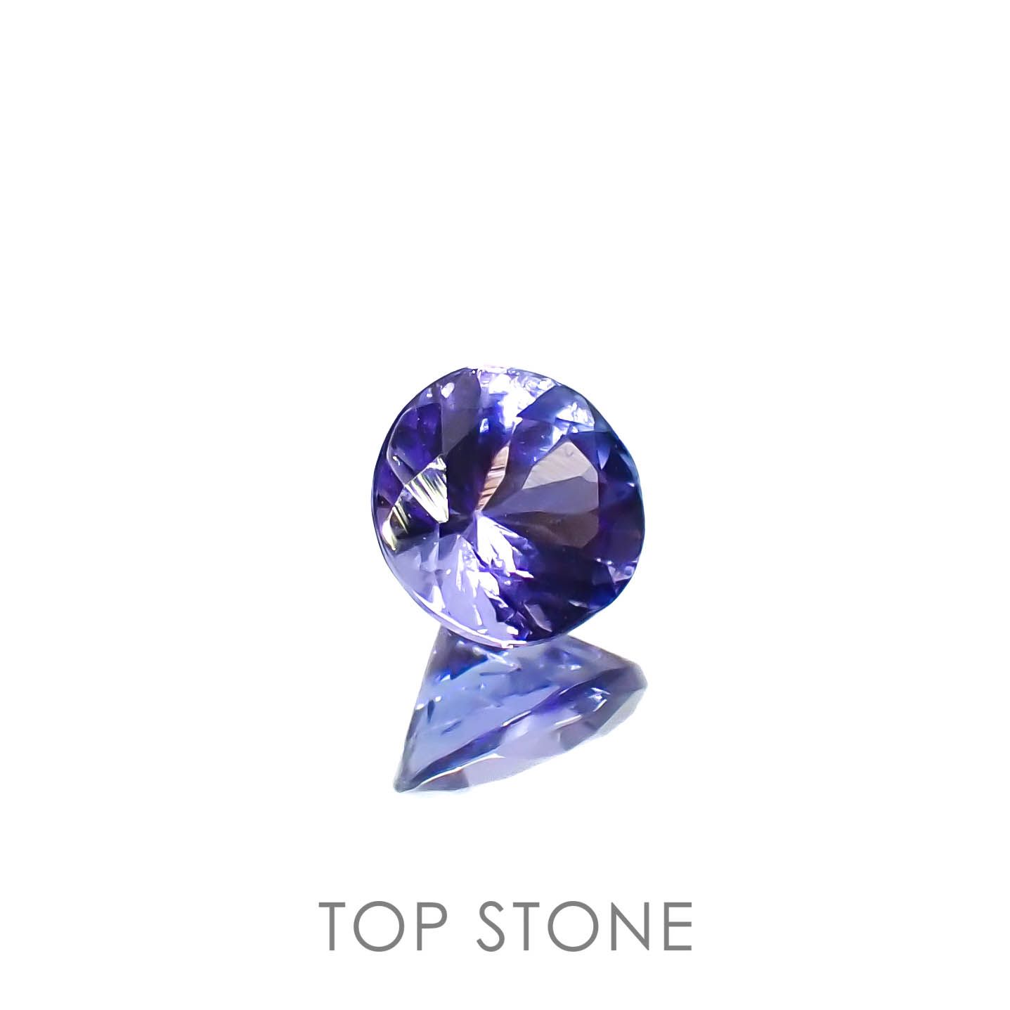 タンザナイト(宝石名タンザナイト)タンザニア産 0.46ct 識別済[230120200]4.9x4.8mm前後