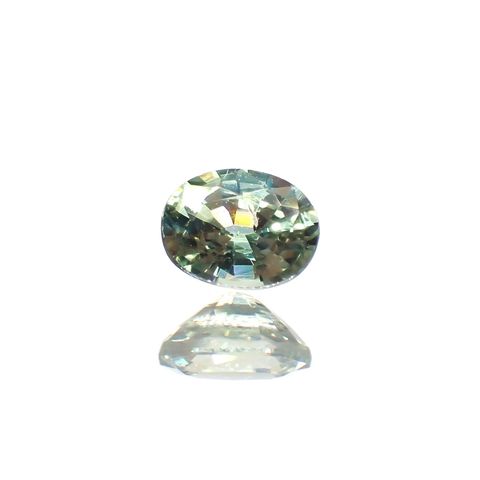 グリーンクリソベリル(宝石名クリソベリル)スリランカ/マダガスカル産 識別済 0.29ct / 4.3x3.4mm前後 [260514472]