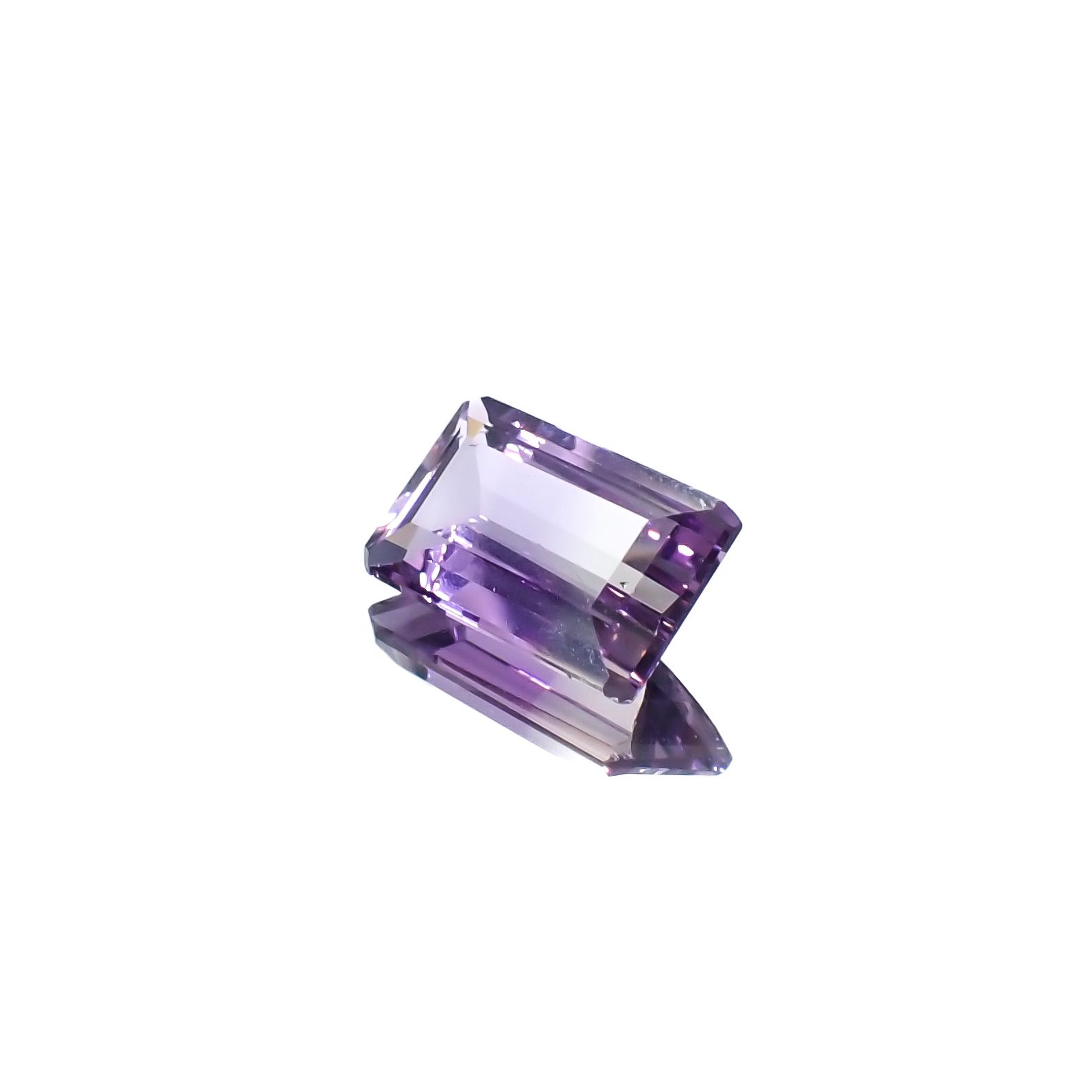 アワーグラスアメジスト(宝石名バイカラー・クォーツ)モロッコ産 1.80ct 識別済[231225097]9.9x6.2mm前後