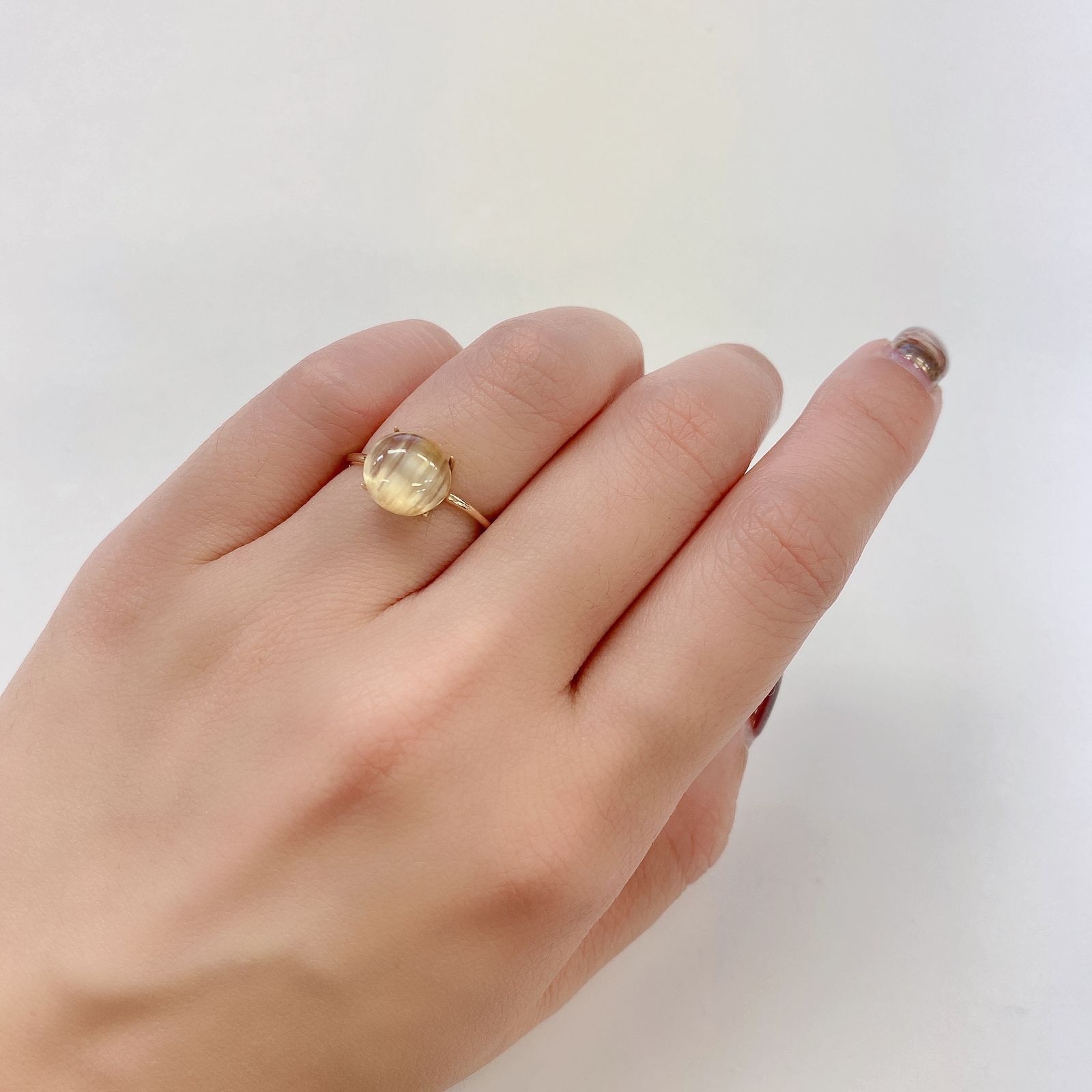 ベリルキャッツアイ(宝石名ベリル・キャッツアイ)ブラジル産 2.64ct 識別済[230522207]8.7x8.8mm前後