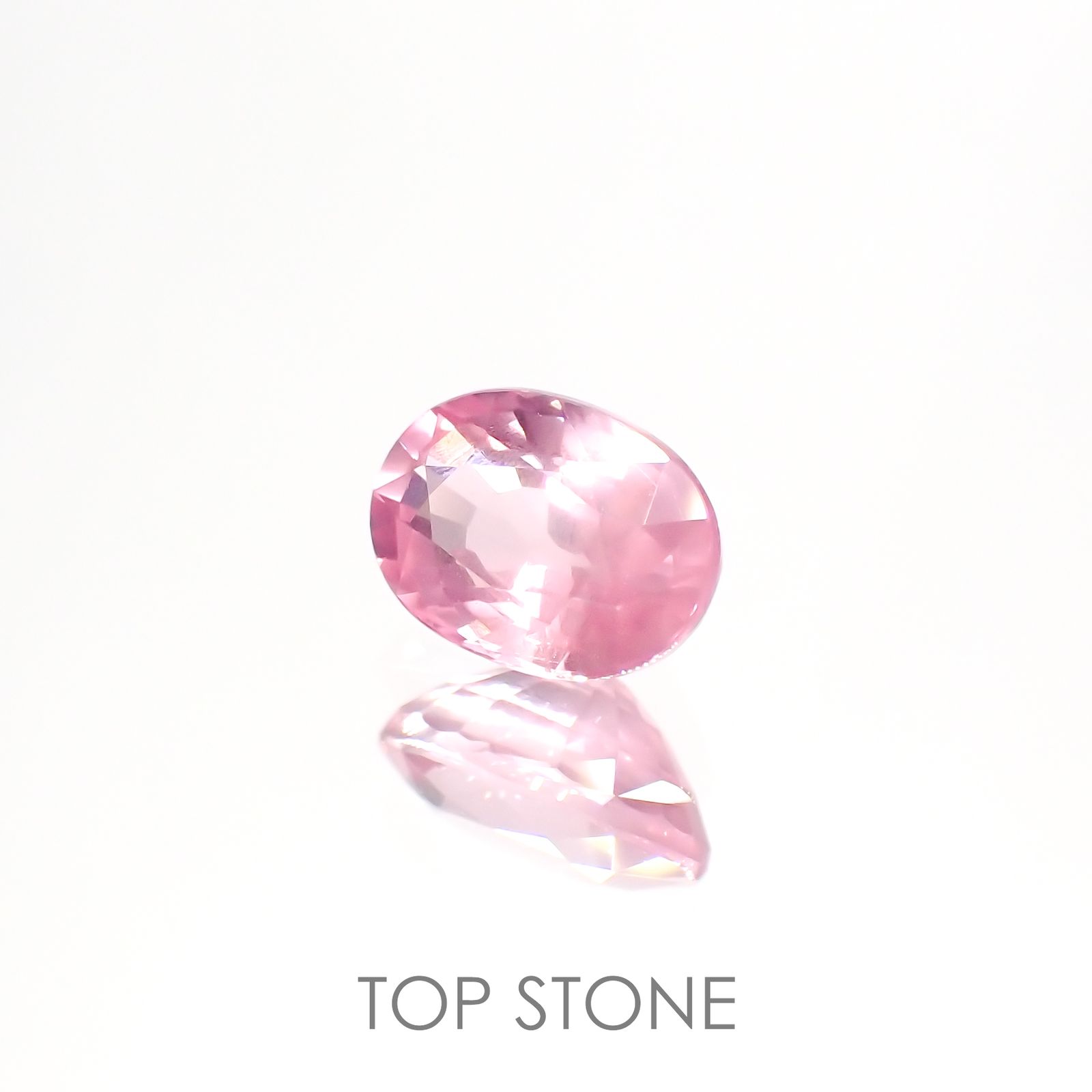 シルキーピンクスピネル(宝石名ピンク・スピネル) タンザニア産 0.87ct 識別済[210912898]6.7×4.7mm前後