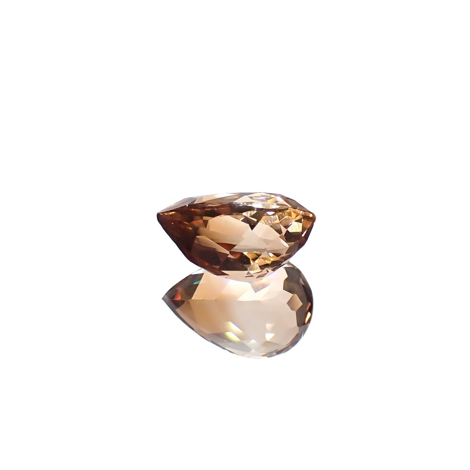 バイカラートパーズ ブラジル産 4.98ct [241129458]12.4x8.6mm前後