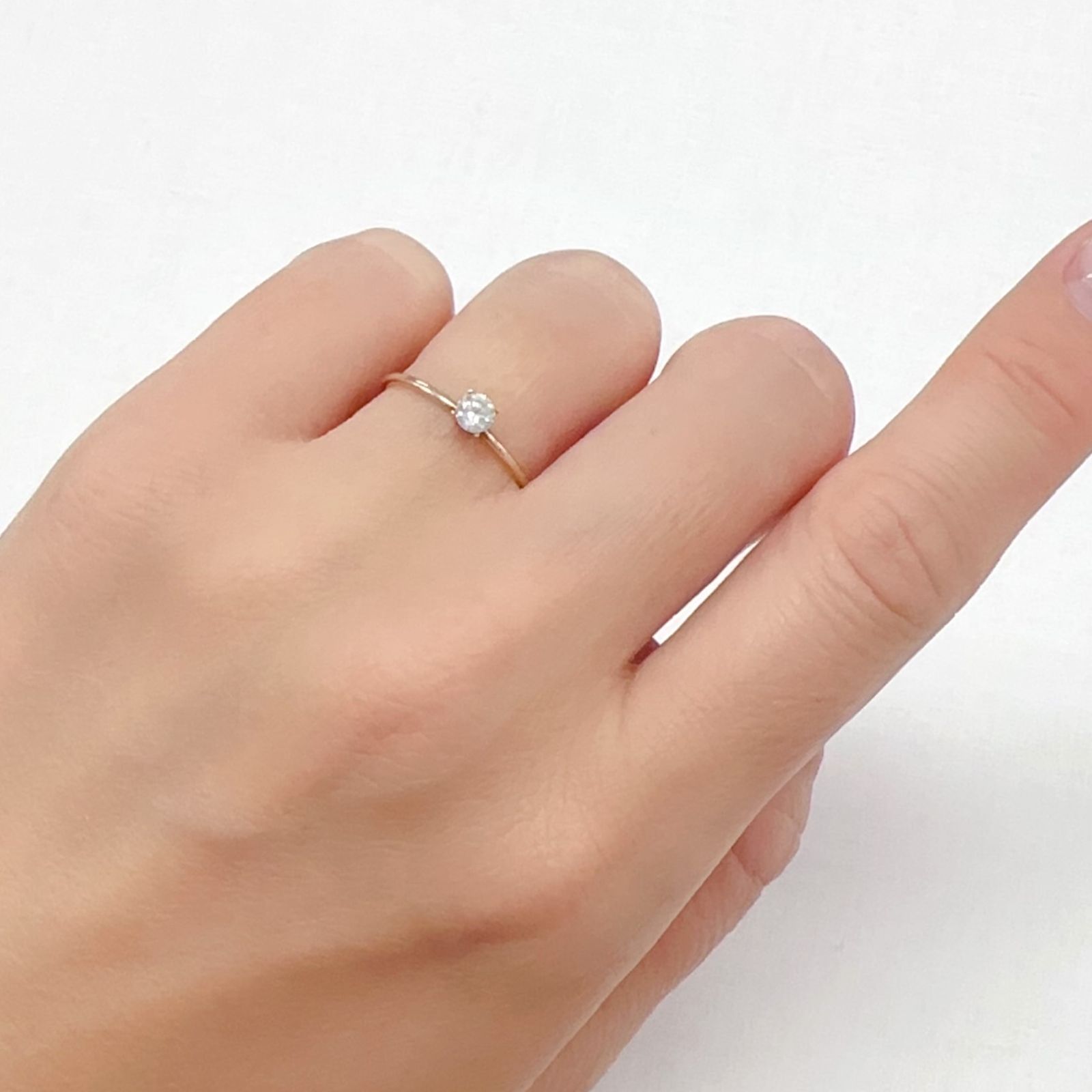 シルキーダイヤモンド 0.18ct[240326626]3.4x3.4mm前後