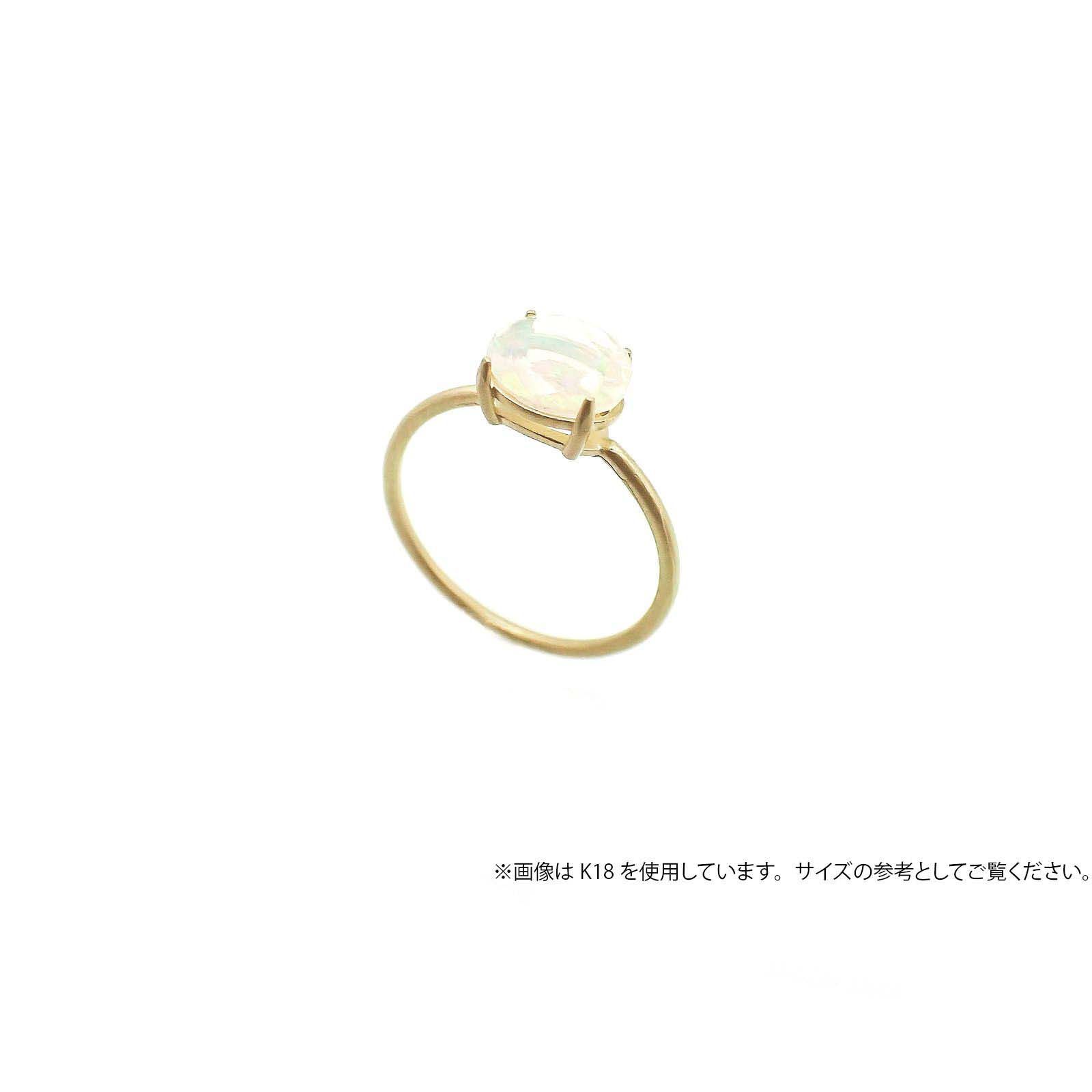Pt900リング用空枠 オーバル爪留め 6×8mm用 つや消し [210913412]