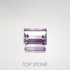 アワーグラスアメジスト(宝石名バイカラー・クォーツ) モロッコ産 3.21ct 識別済[210912328]9.9×7.2mm前後