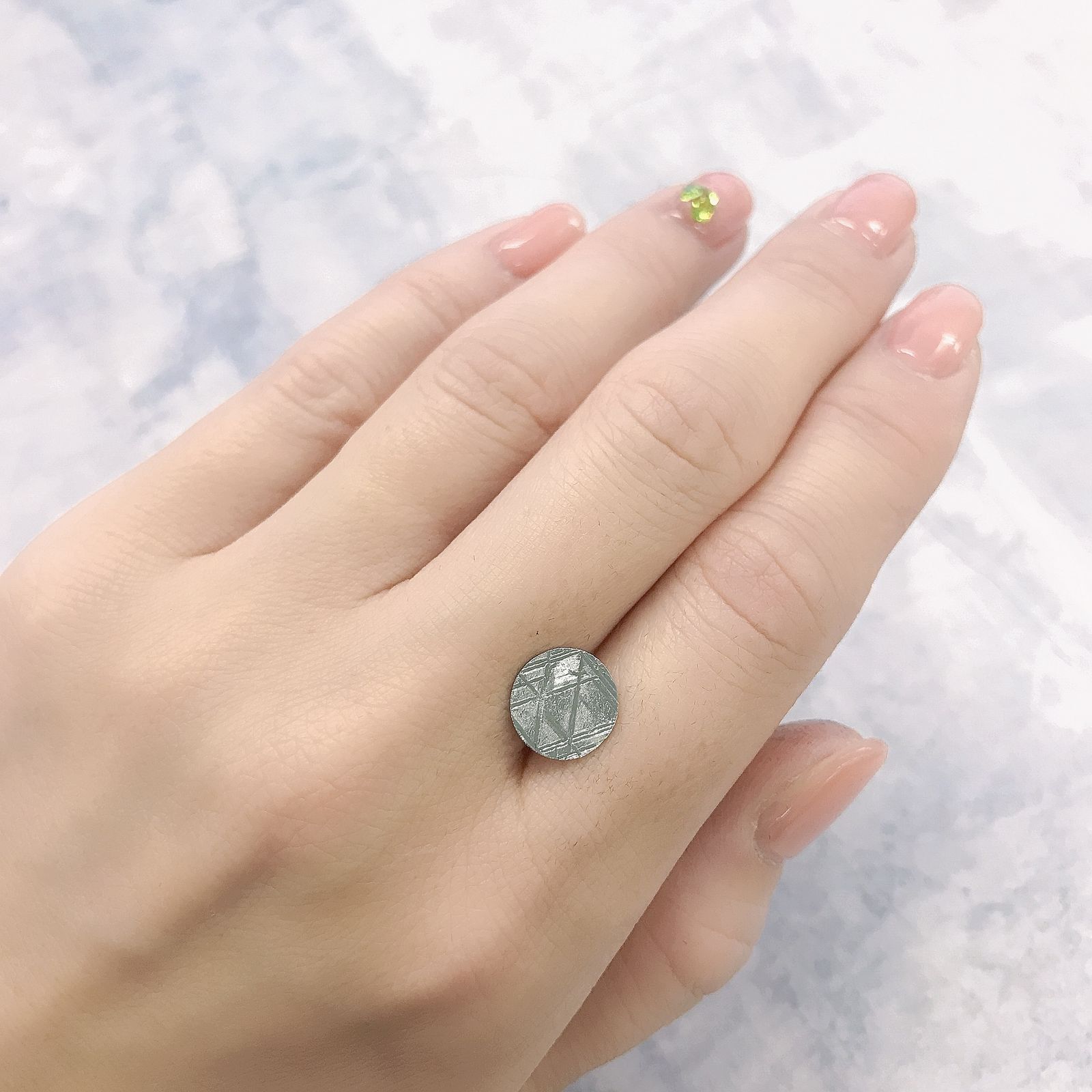 ムオニナルスタ隕石 発見地：スウェーデン 1.69ct[220115610]9.9x9.9mm前後