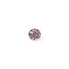ピンクダイヤモンド(宝石名ダイアモンド I-1/FANCY ORANGY PINK) 0.100ct ソ付(CGL)[240427044]2.93x2.97mm前後