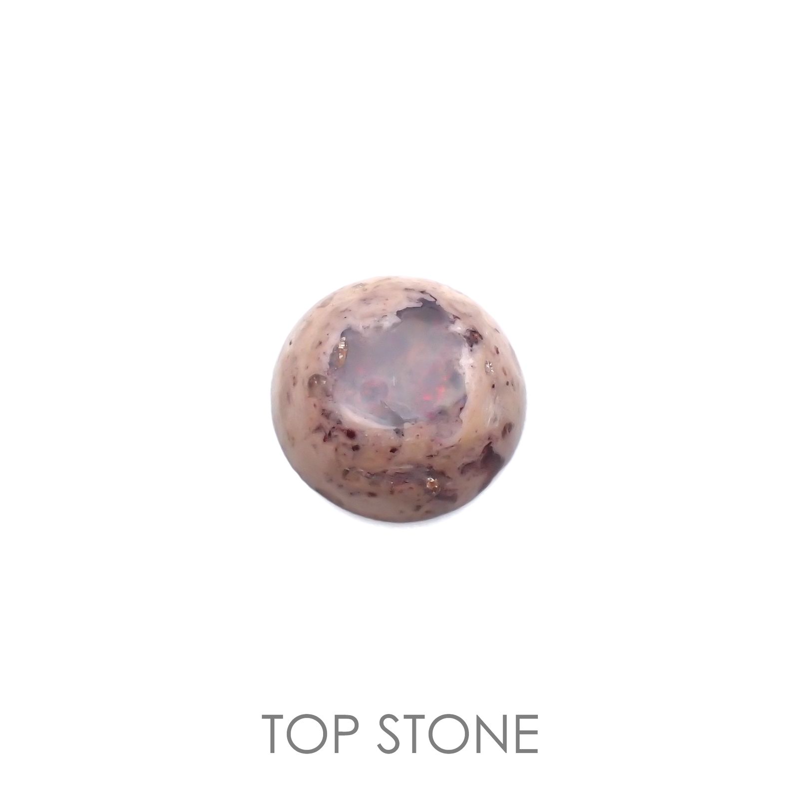 カンテラオパール メキシコ産 6.18ct[220115303]13.8x13.4mm前後