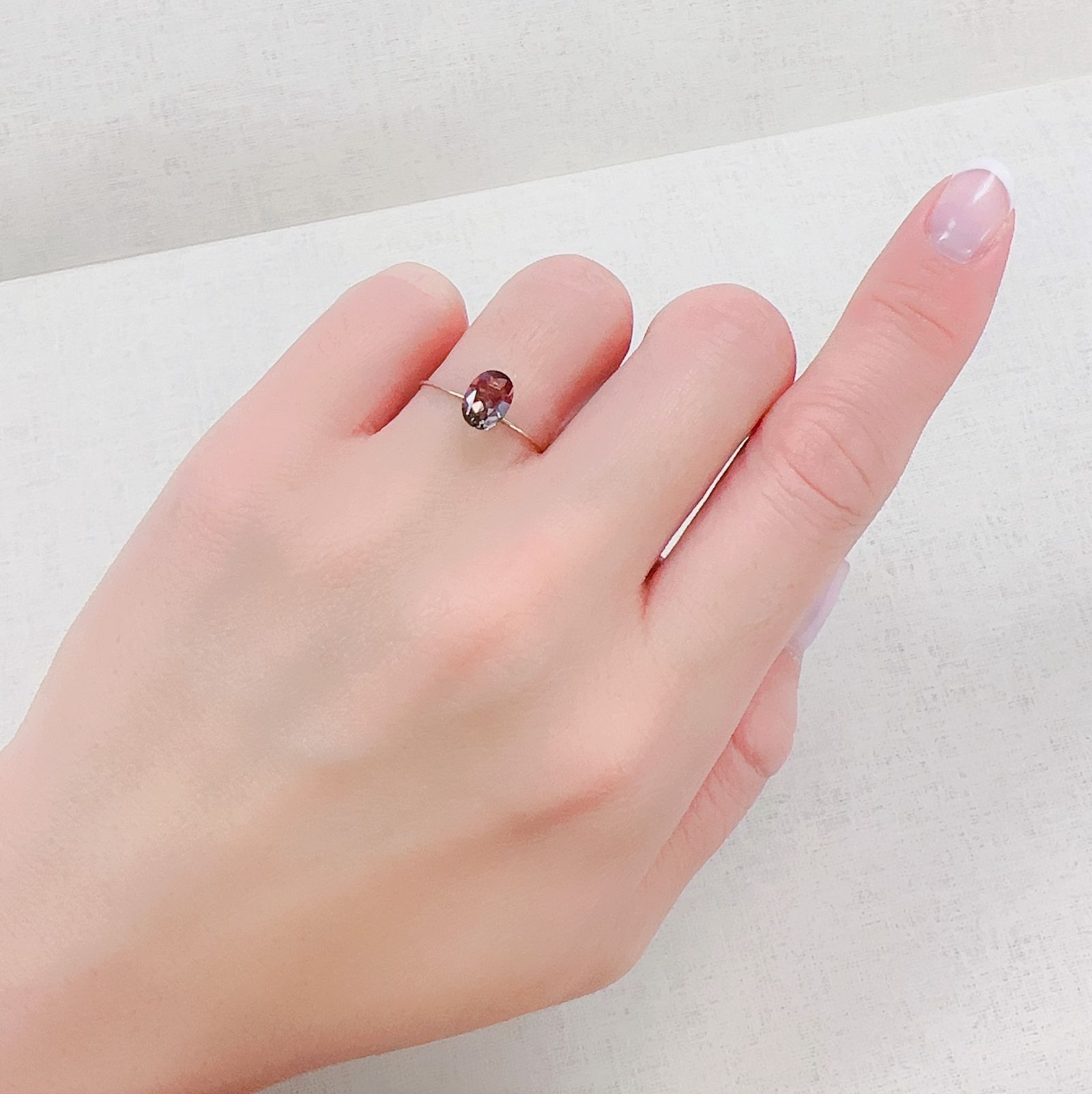 バイカラーアンデシン モンゴル産 0.74ct[230421493]7x5.1mm前後