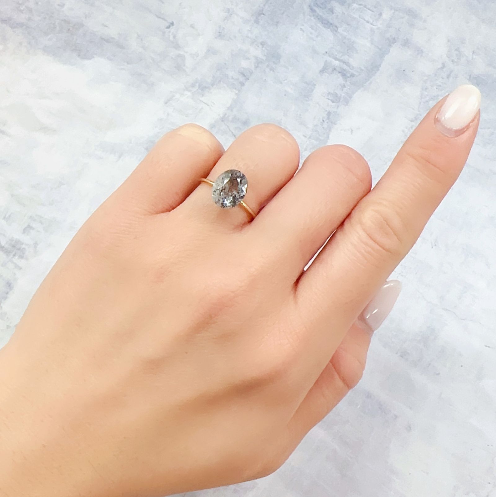 モスアクアマリン ブラジル産 2.26ct[230220522]10.1x8mm前後