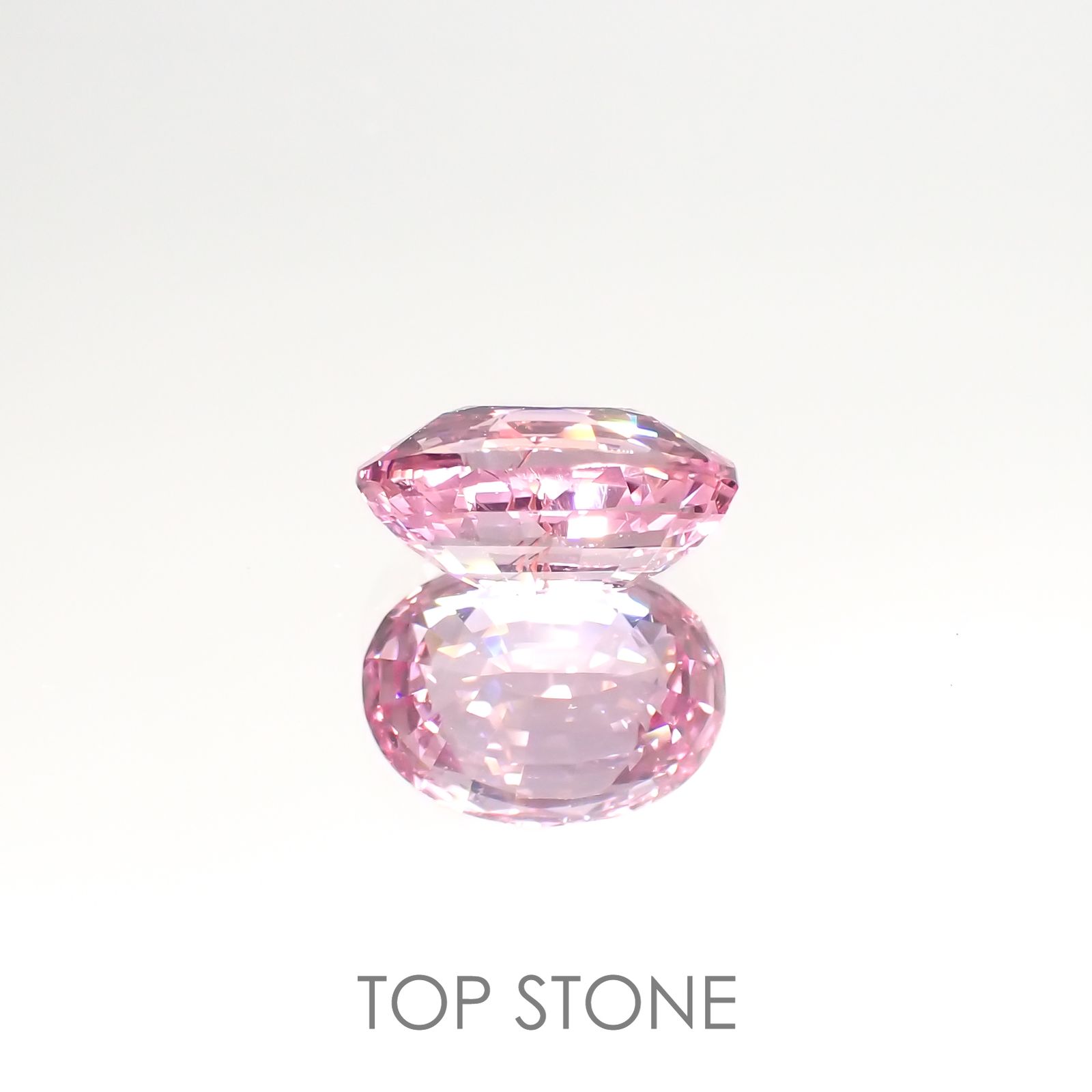 パパラチャサファイア(宝石名サファイア/別名パパラチャ・サファイア)スリランカ産 3.398ct 日独鑑付[220616443]9.96x7.43mm前後