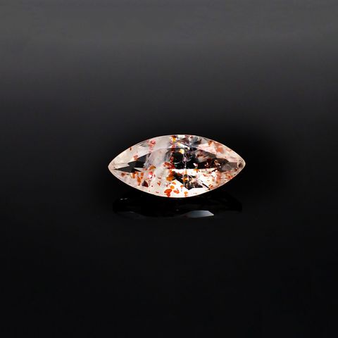 イリュージョンサンストーン(宝石名フェルドスパー) タンザニア産 1.74ct 識別済[210310194]12.6×5.9mm前後