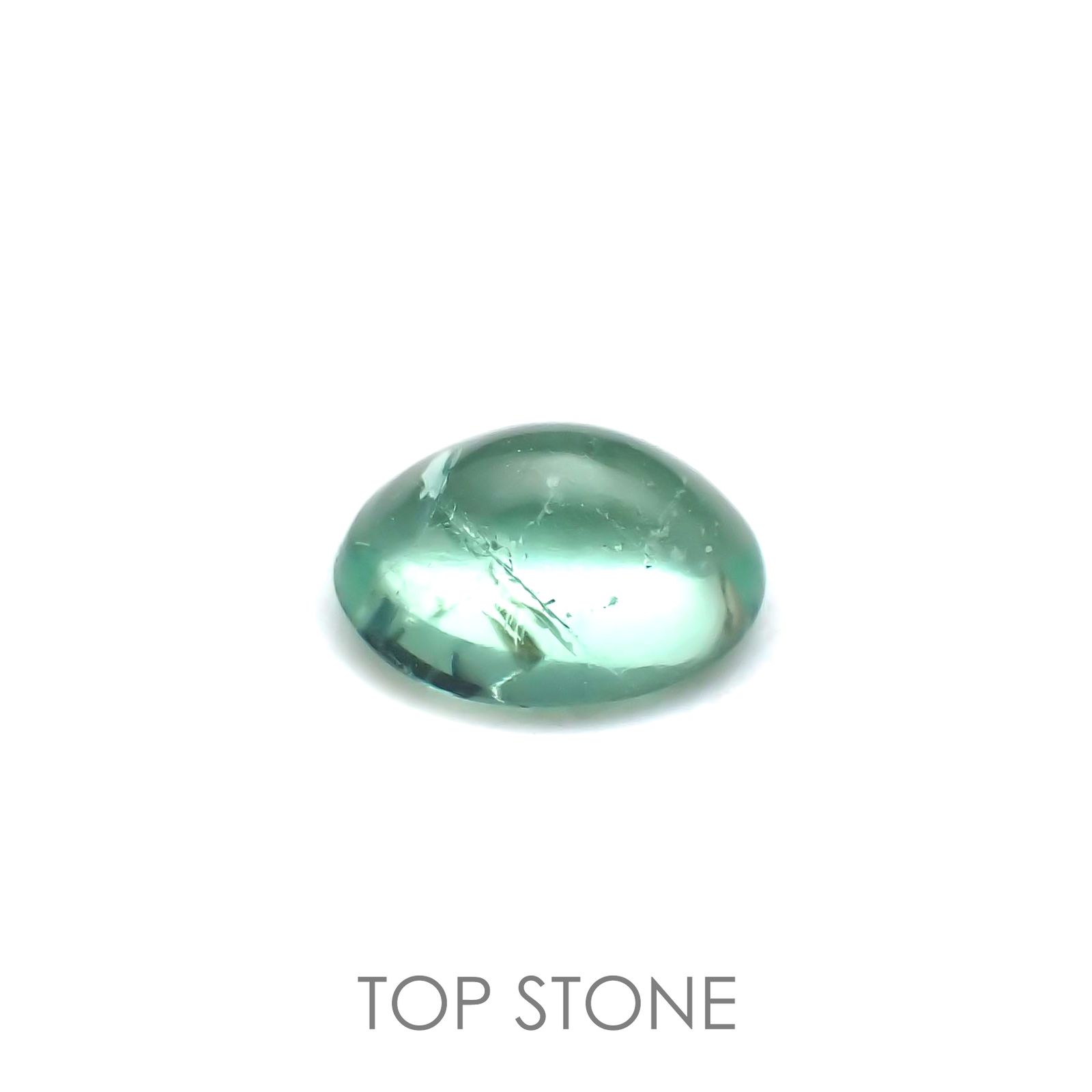 フローライト フルオレッセンス(宝石名フルオライト)イギリス・ロジャリー鉱山産 0.58ct 識別済[211113764]5.9x4.4mm前後