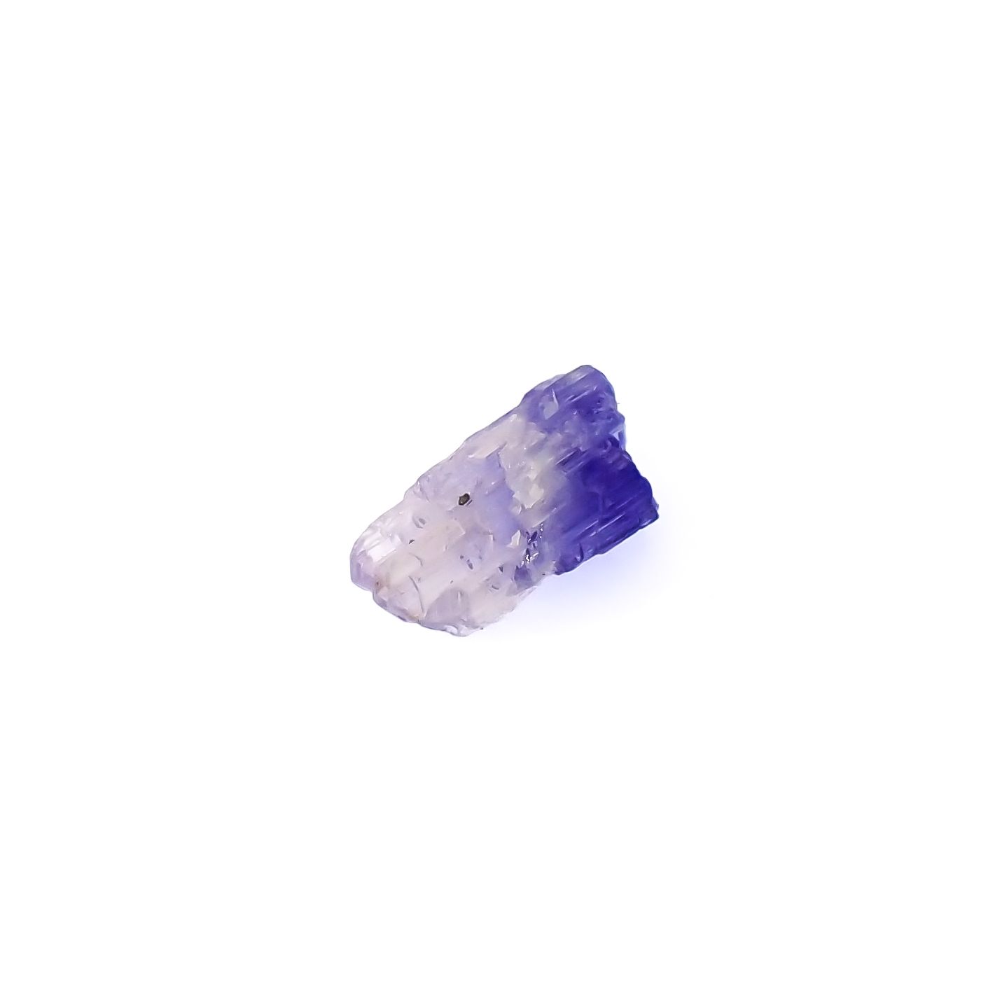 バイカラータンザナイト 原石 タンザニア産 3.77ct[231224989]14x8mm前後