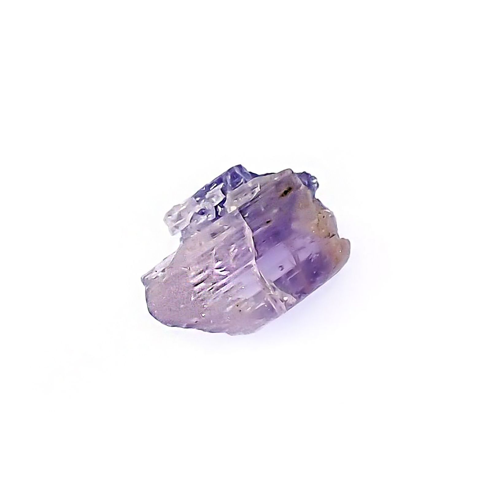 バイカラータンザナイト 原石 タンザニア産 4.24ct / 12.6x9.9mm前後 [260424987]