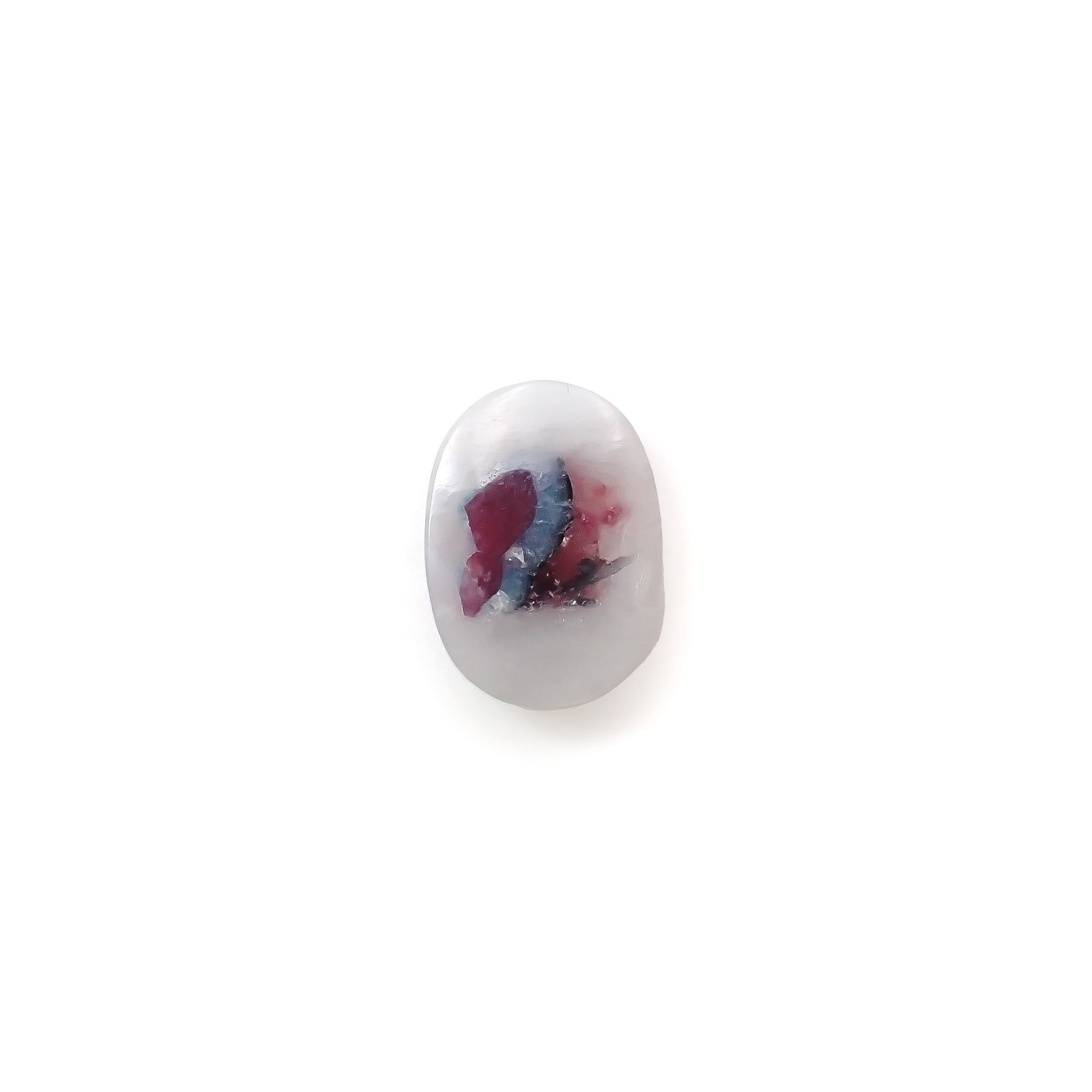 パライバトルマリンインクォーツ ブラジル産 12.95ct[240427096]19.1x13.7mm前後