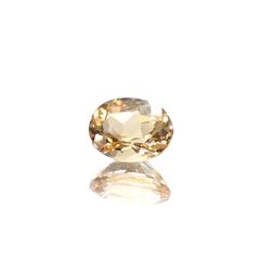 インペリアルトパーズ(宝石名トパーズ)ブラジル産 0.78ct / 6.2x4.9mm前後 [250630493]