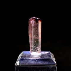 トルマリン柱状結晶原石 ナイジェリア産 アクリル台座付き 6.99ct(1.39g) / 5.3x8.2x23.4mm前後 [260632362]