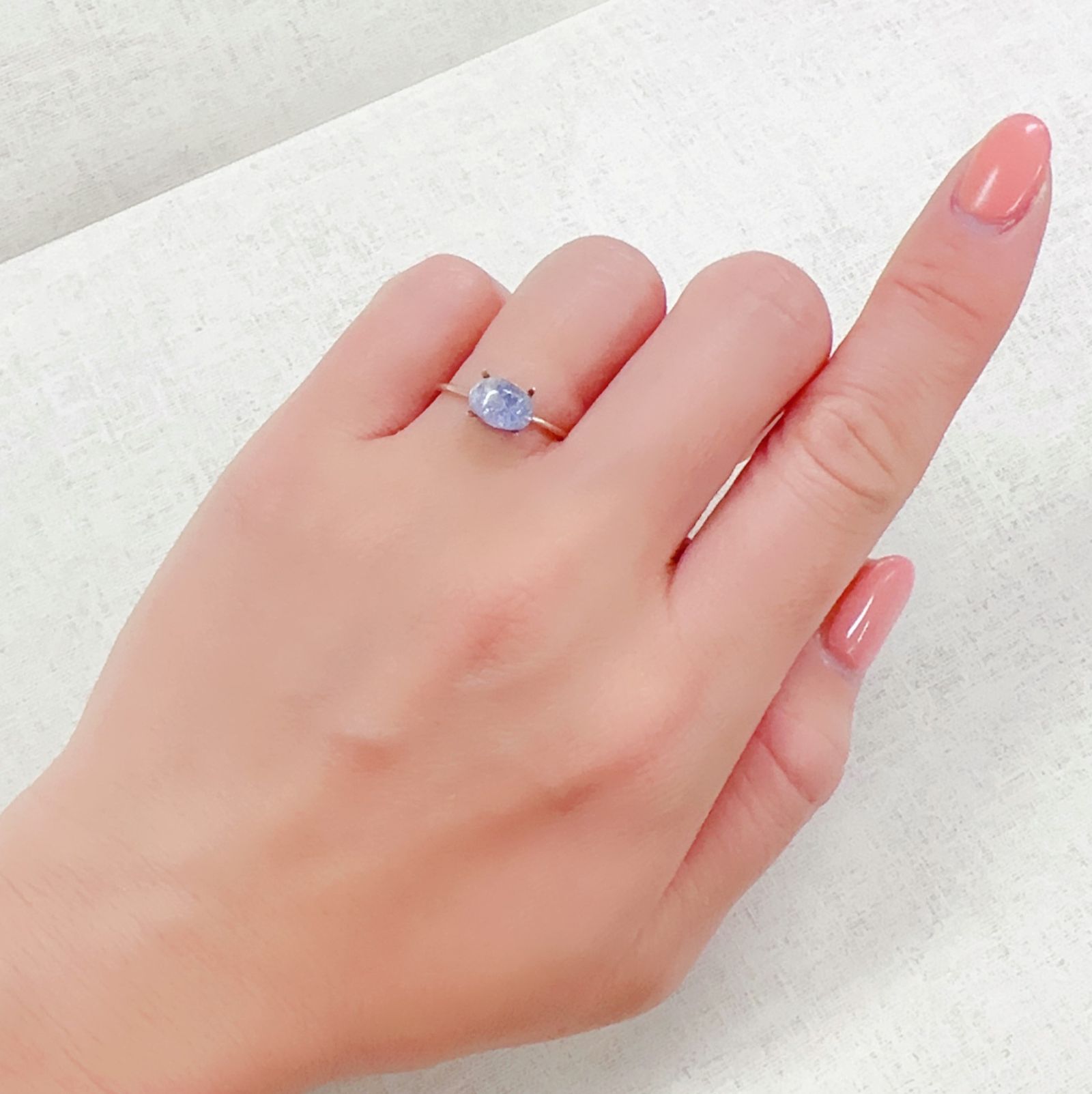 デュモルチェライトインクォーツ ブラジル産 1.47ct[230320889]7.6x5.3mm前後