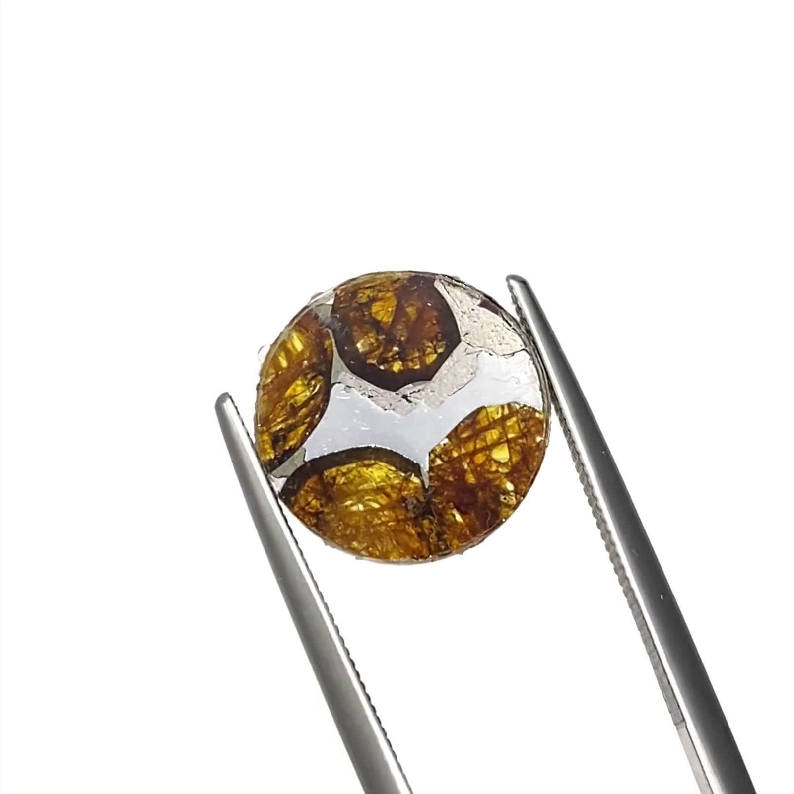 パラサイト隕石Sericho トリプレット 発見地：ケニア 4.42ct / 12.2x12