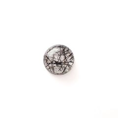 ブラックトルマリンインクォーツ ブラジル産 5.66ct[240427056]11.9x11.9mm前後