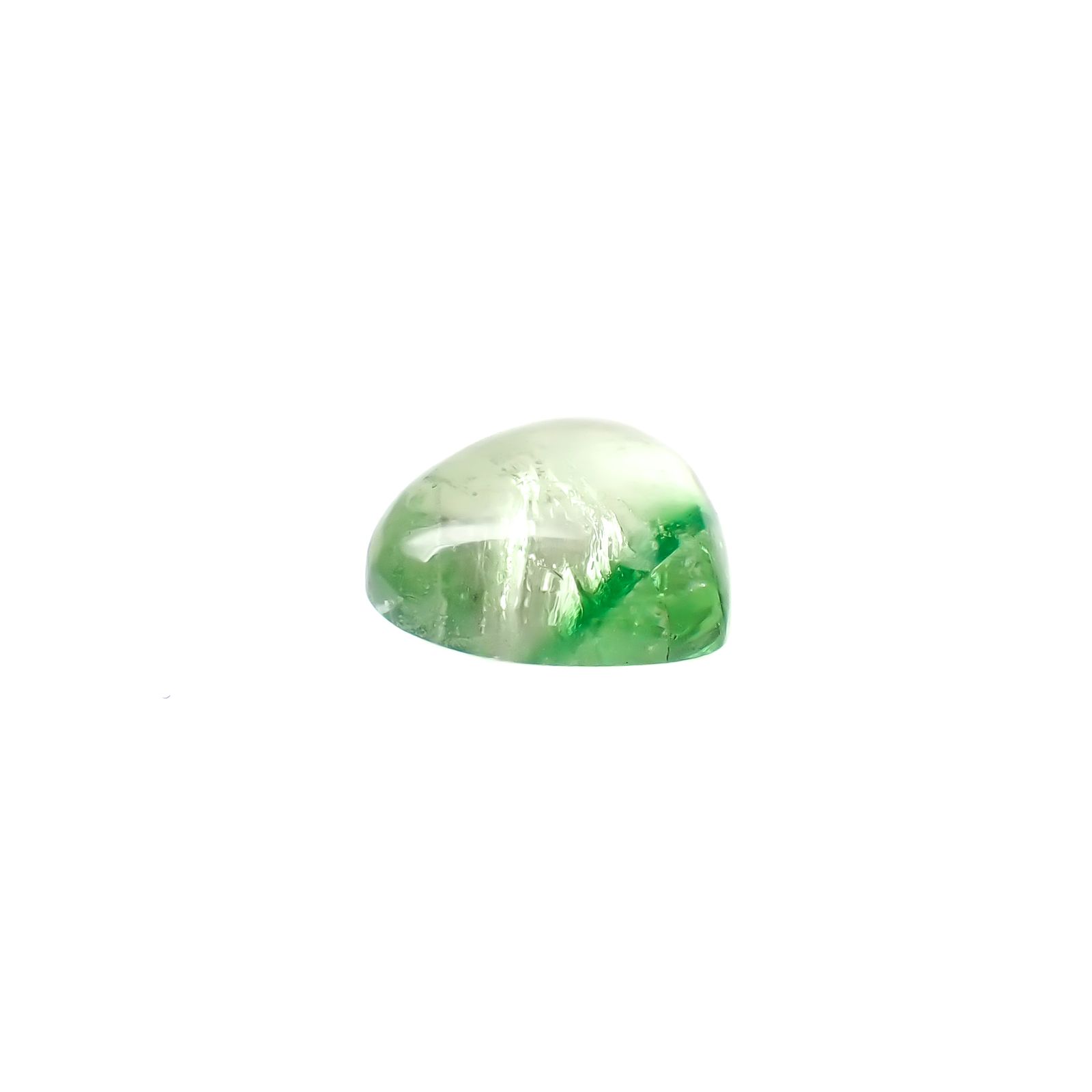 バイカラーツァボライト(宝石名グリーン グロッシュラー・ガーネット)タンザニア産 1.73ct 識別済[240928890]7.5x7.7mm前後