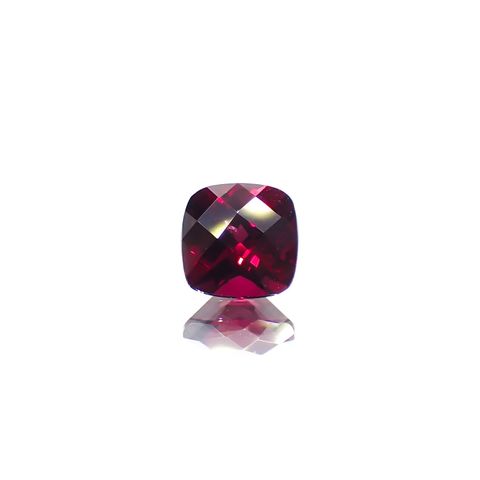 ◇チェッカーカット◇アントヒルガーネット(クロムパイロープガーネット) アメリカ・アリゾナ州産 0.51ct[230722878]4.6x4.6mm前後