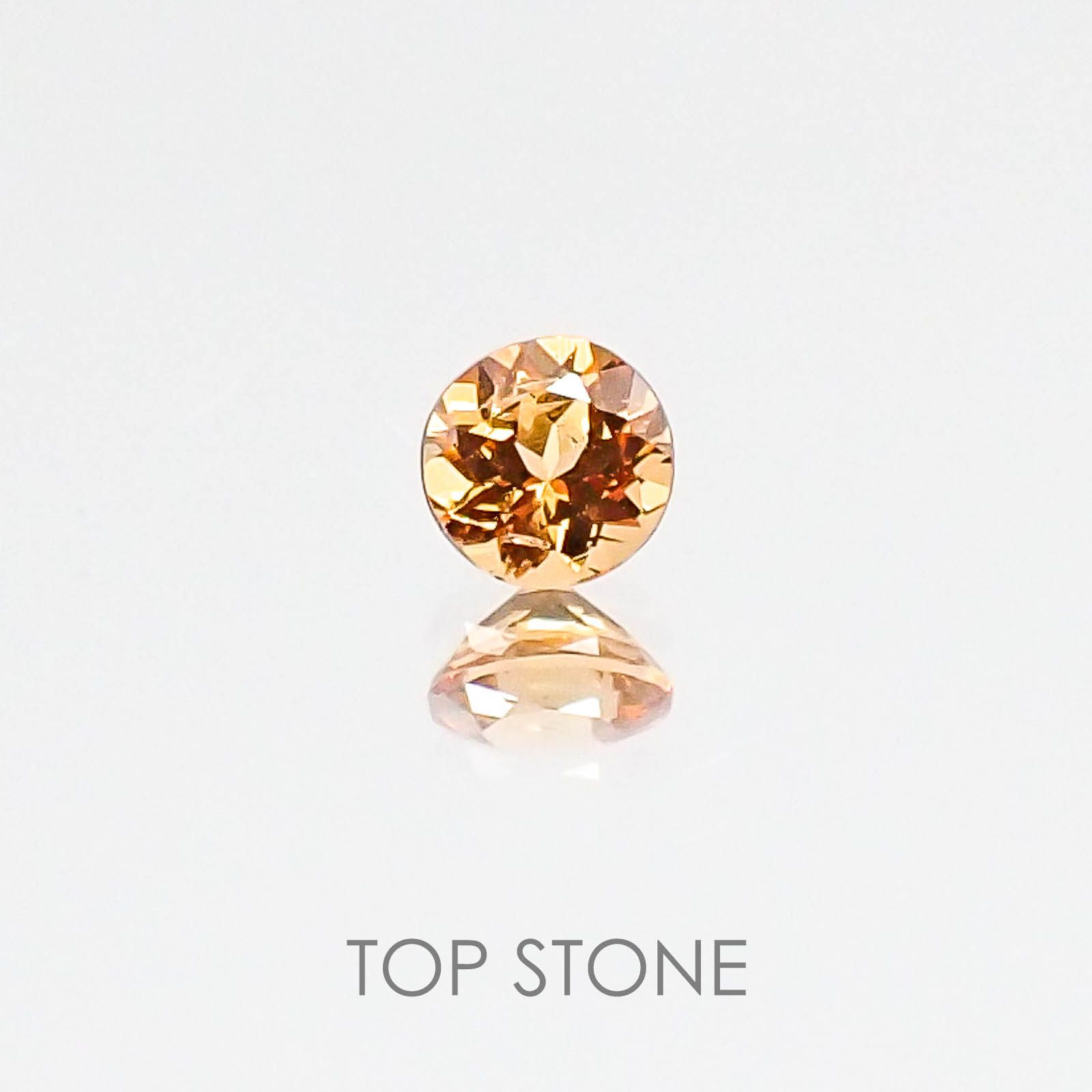 スペサルティンガーネット マンダリンオレンジカラー ケニア産 ルース 0.16ct[20084393]3.2×3.2mm前後