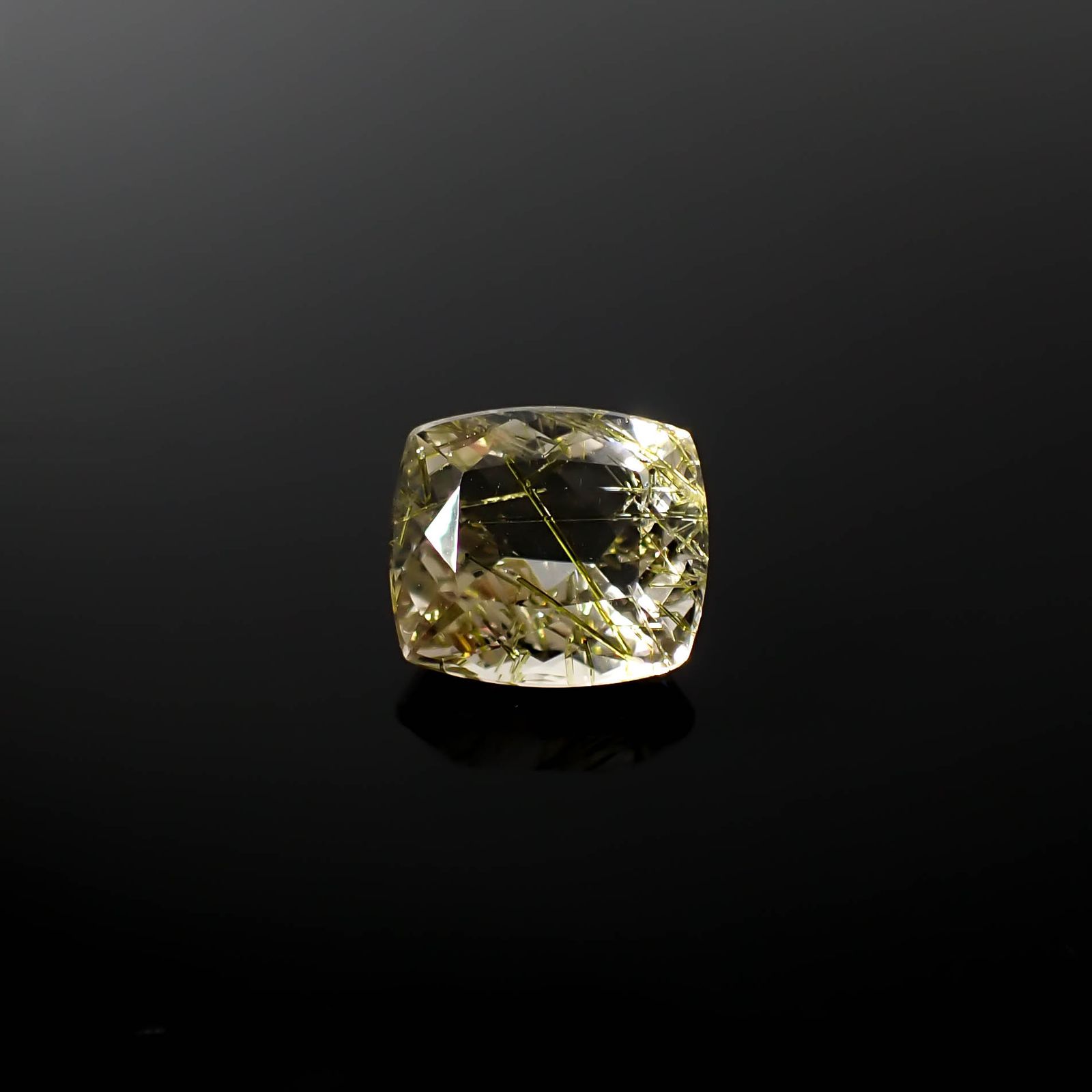エピドートインクォーツ ブラジル産 6.11ct[240728464]12x10.7mm前後