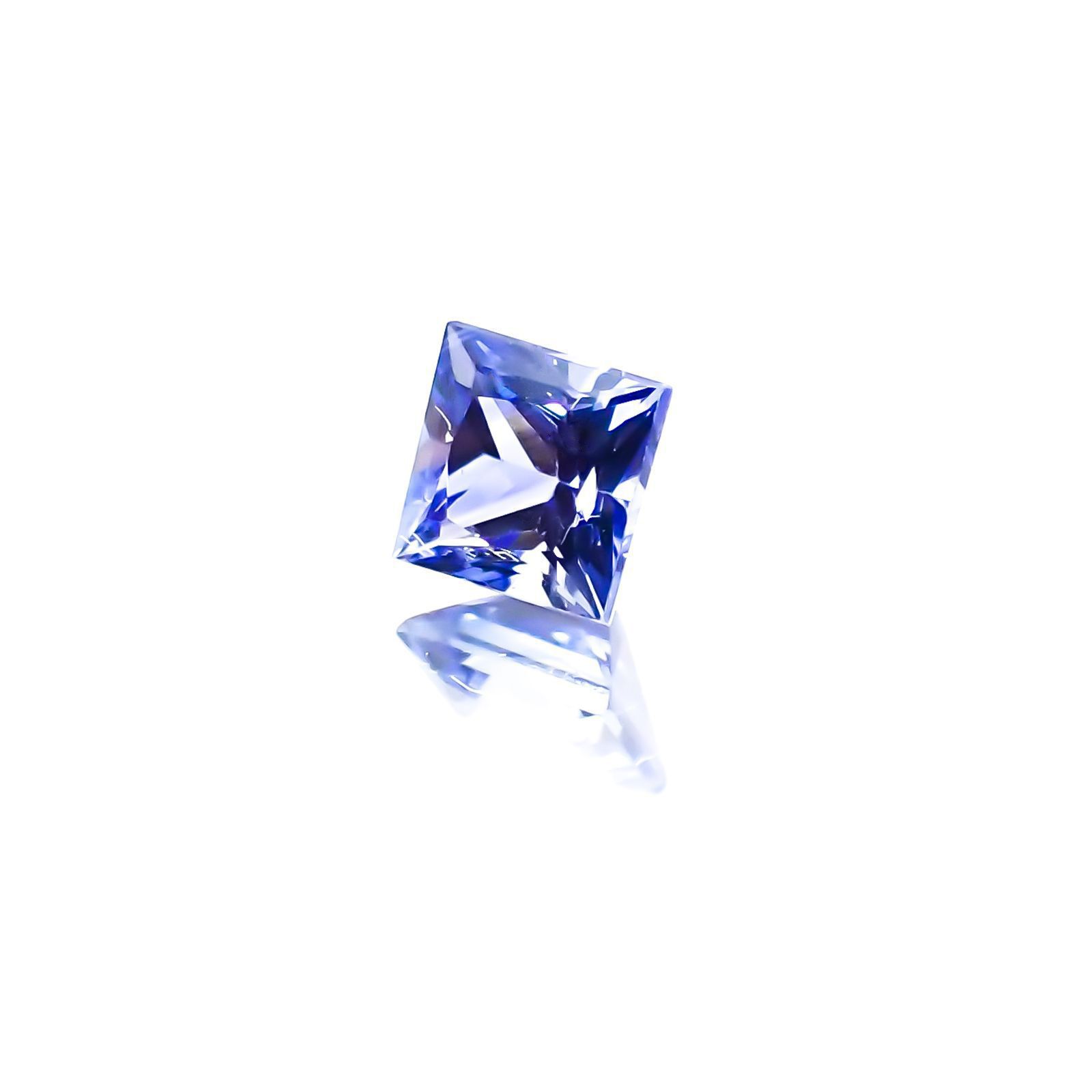 ◇プリンセスカット◇サファイア(宝石名サファイア)スリランカ産 0.25ct 識別済[231124235]3.2x3.2mm前後