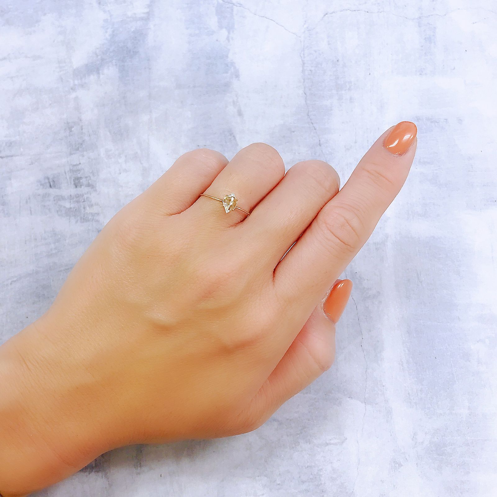 ◇カスタムカット◇オイルインクォーツ パキスタン産 0.62ct[221018543]7.1x4.6mm前後