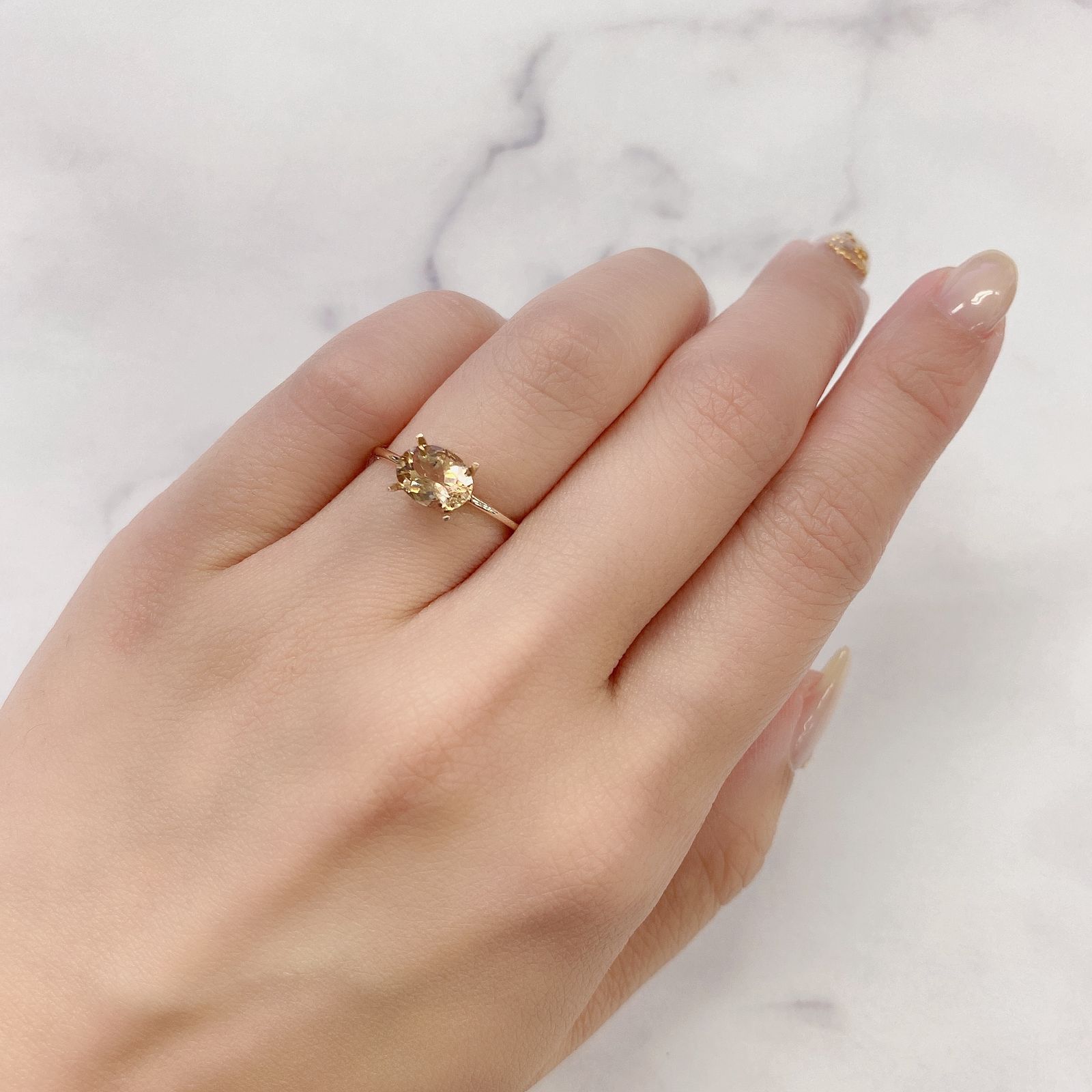 イエローベリル(宝石名イエロー・ベリル)ブラジル産 1.13ct 識別済[211113659]7.8x6mm前後