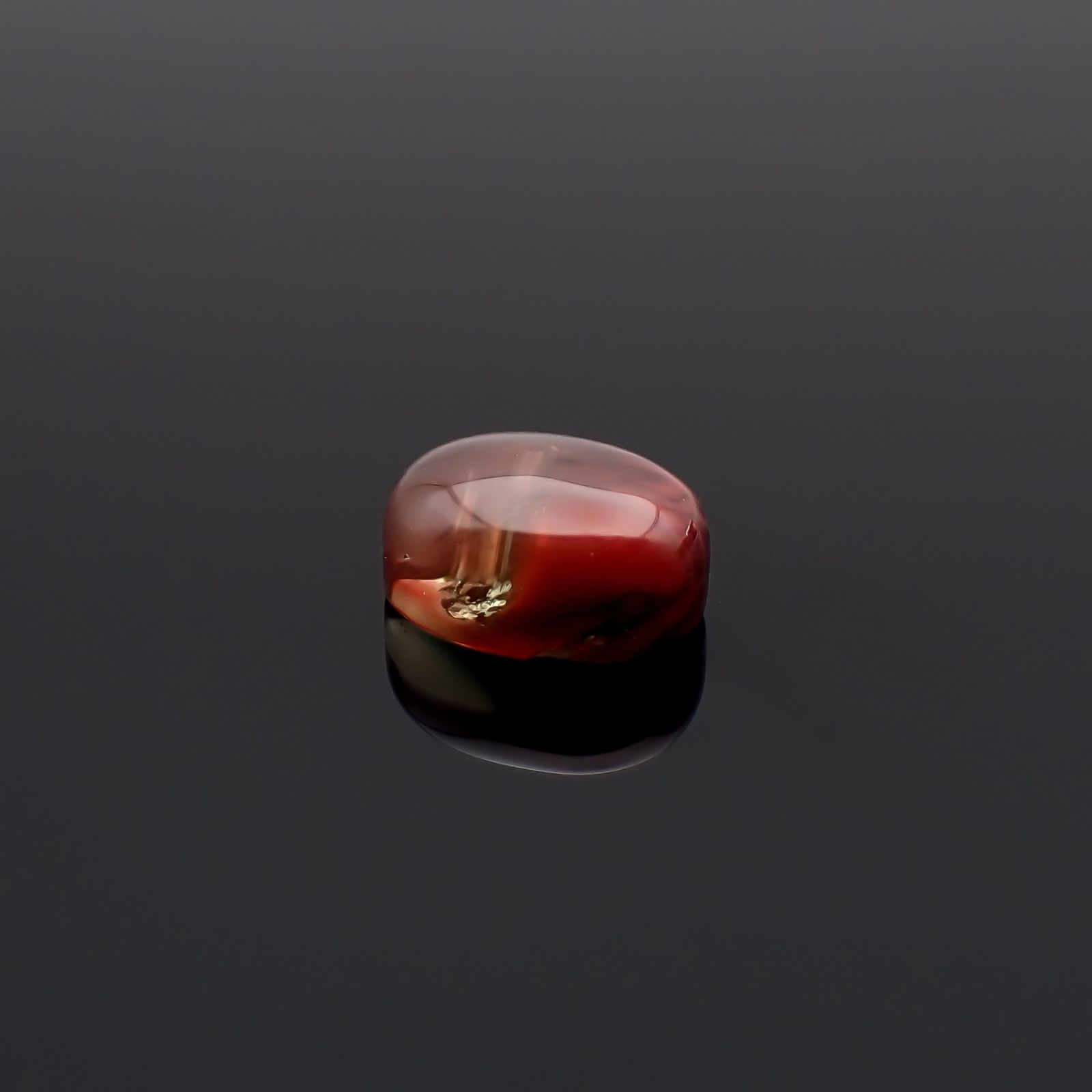 バイカラーアンデシン チベット産 2.92ct / 9.5x7.4mm前後 [260732574]