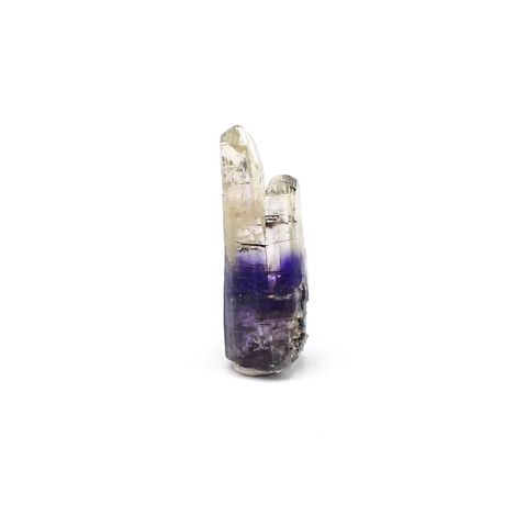 バイカラータンザナイト 原石(宝石名バイカラー・ゾイサイト)タンザニア産 ソ付(彩珠) 12.250ct / 22.8x8.3mm前後 [231023844]