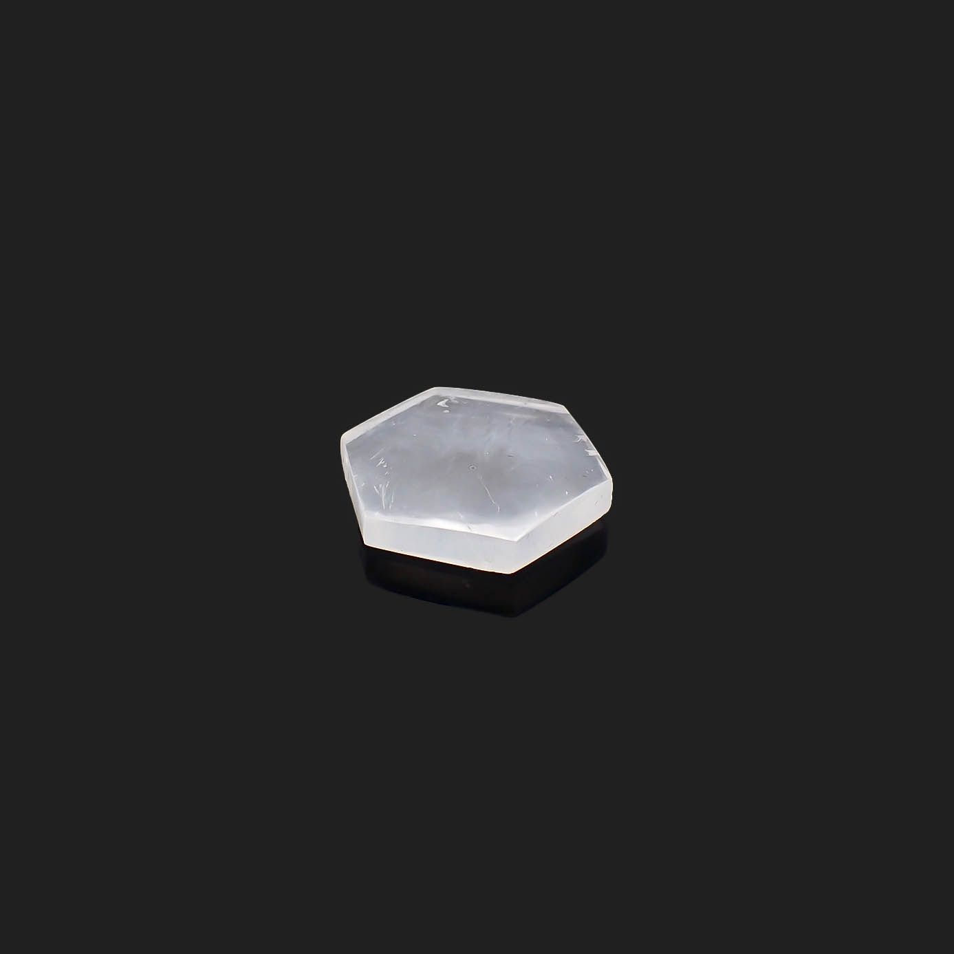 トラピッチェクォーツ 偏光板2枚付き コロンビア・ボヤカ産 25.34ct[230521964]22.3x21.7mm前後