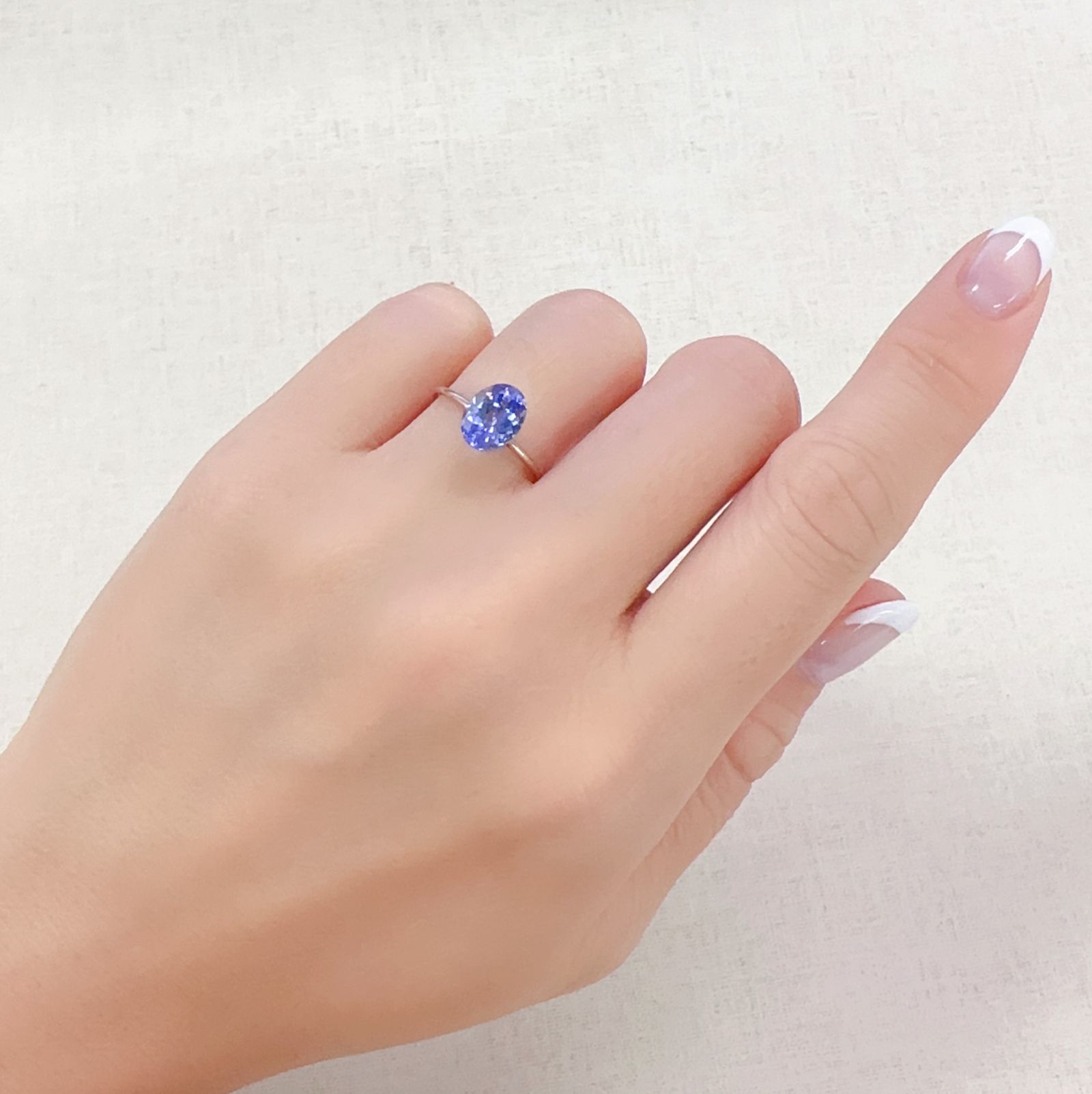タンザナイト(宝石名タンザナイト)タンザニア産 1.74ct 識別済[230723006]8.5x6.5mm前後