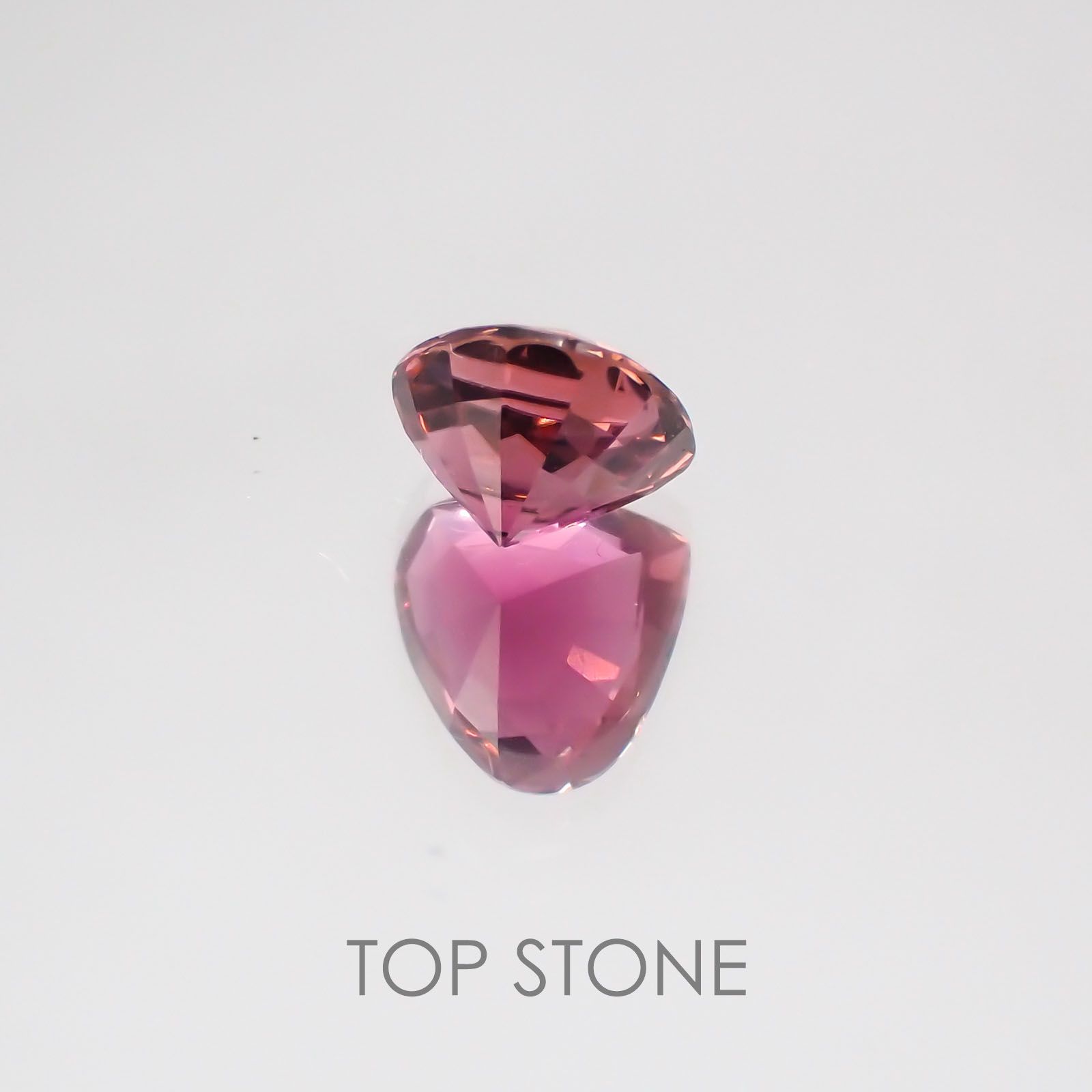 ピンクトルマリン パパラチャカラー ルワンダ産 ルース 1.09ct[21029981]6.7×7.1mm前後