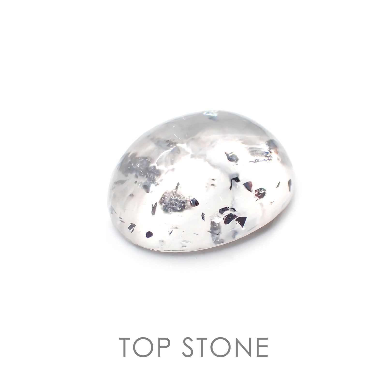 ヘマタイトインクォーツ 中国産 ルース 10.95ct[20127995]15.7×12.2mm前後