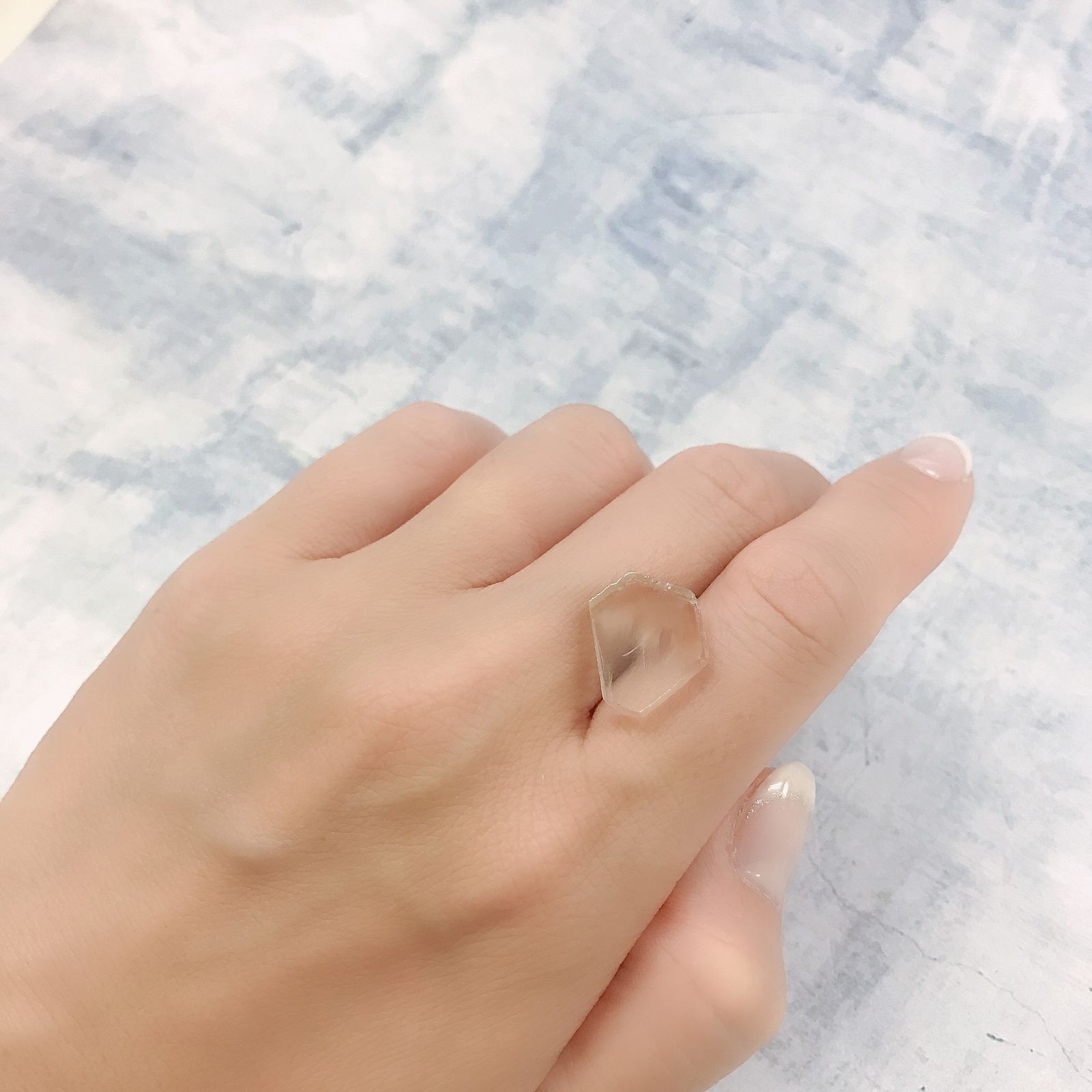 ファントムクォーツ 原石スライス ブラジル産 5.73ct[220716814]12x16.3mm前後