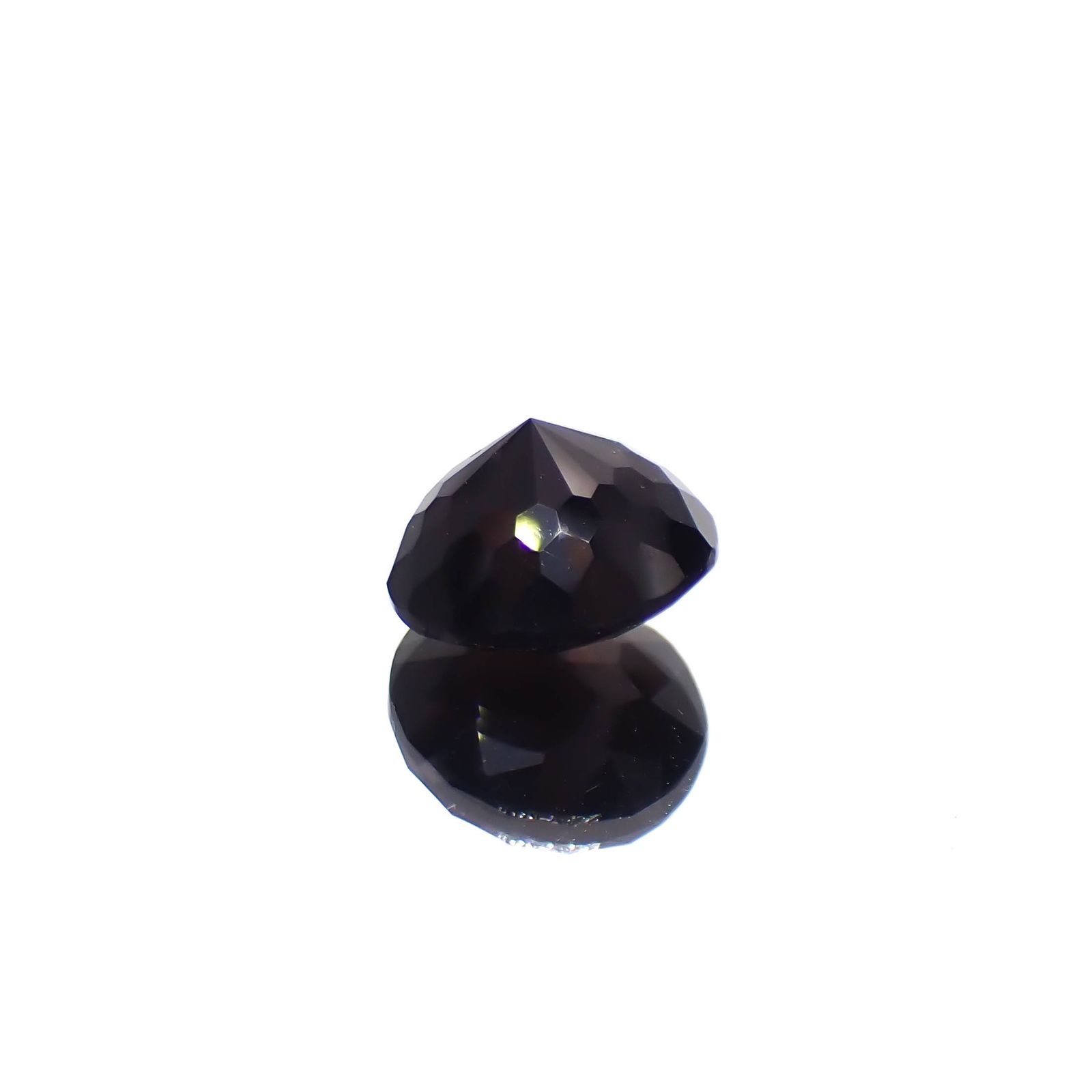 ◇カスタムカット◇モリオン チベット産 3.24ct[240427371]9.7x9.5mm前後