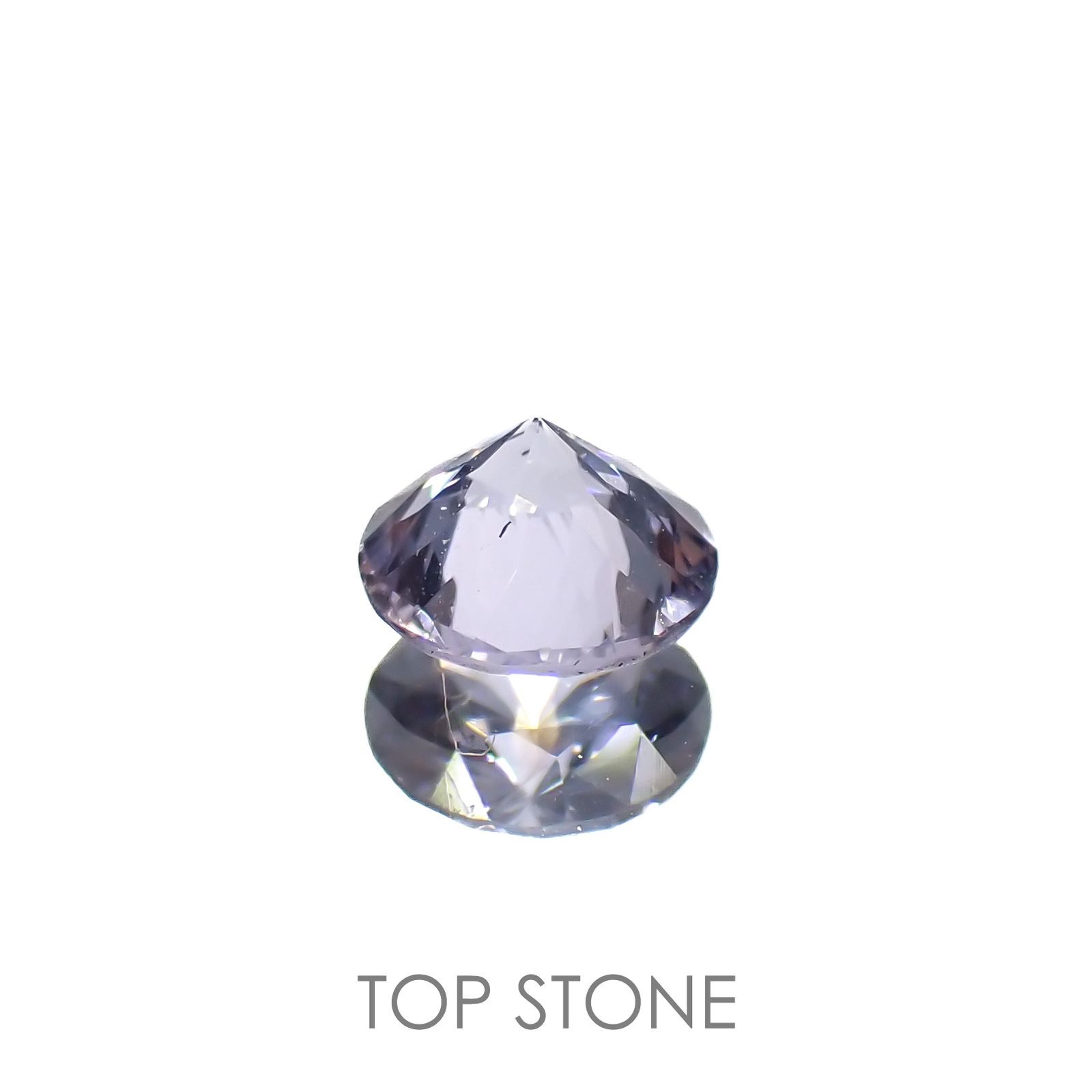 グレイッシュブルースピネル(宝石名スピネル)ビルマ/マダガスカル産 0.33ct 識別済[220716967]4.3x4.3mm前後