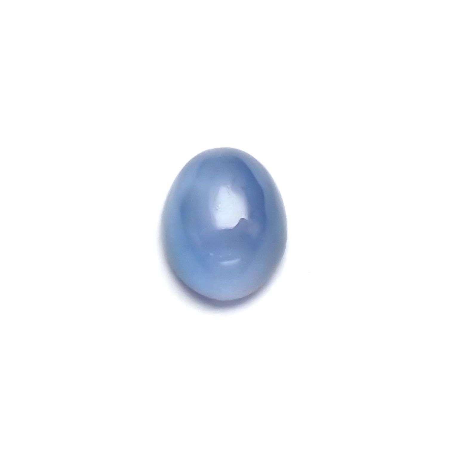 アパタイトキャッツアイ(宝石名ブルー・アパタイト・キャッツアイ)マダガスカル産 1.486ct ソ付(彩珠)[231124144]7.6x6mm前後
