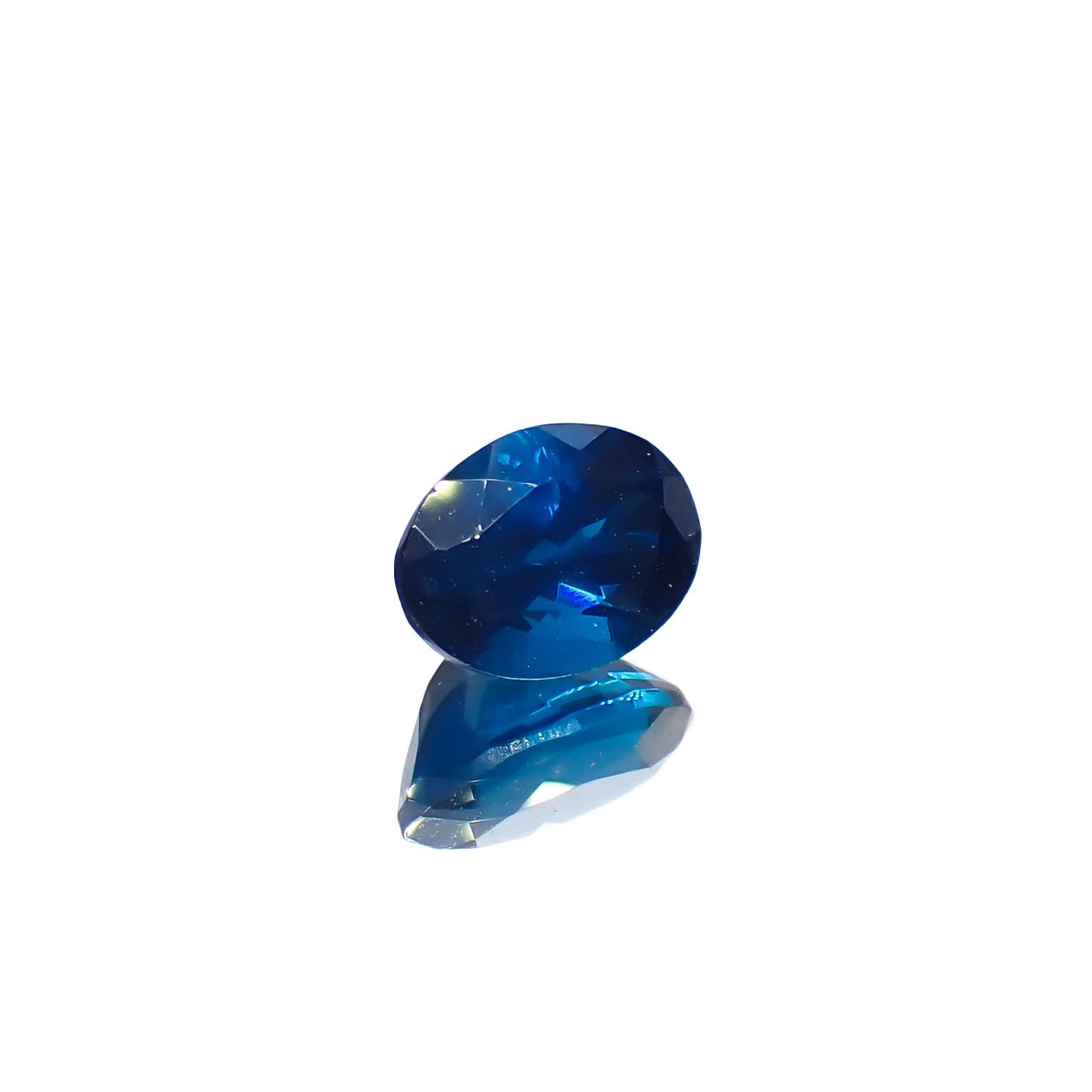 ディープブルーアパタイト マダガスカル産 0.92ct[240628160]6.8x4.9mm前後