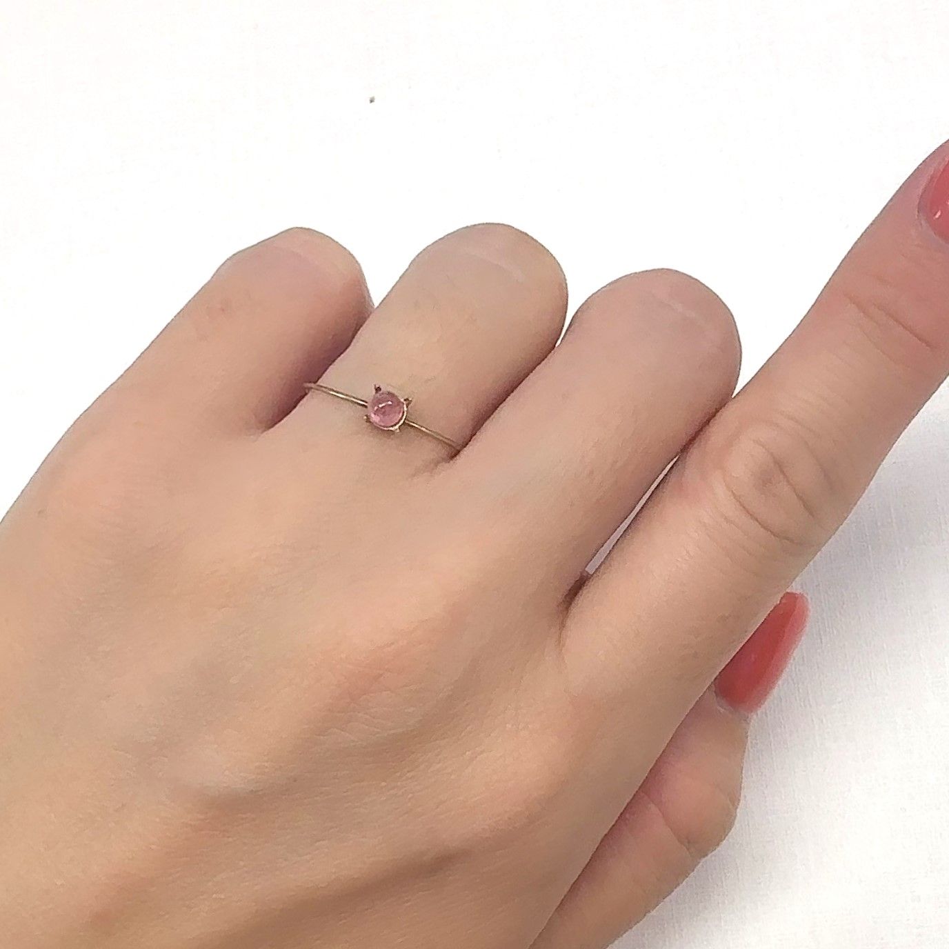 ペツォッタイト(ラズベリル) マダガスカル産 0.25ct[240929049]3.6x3.5mm前後