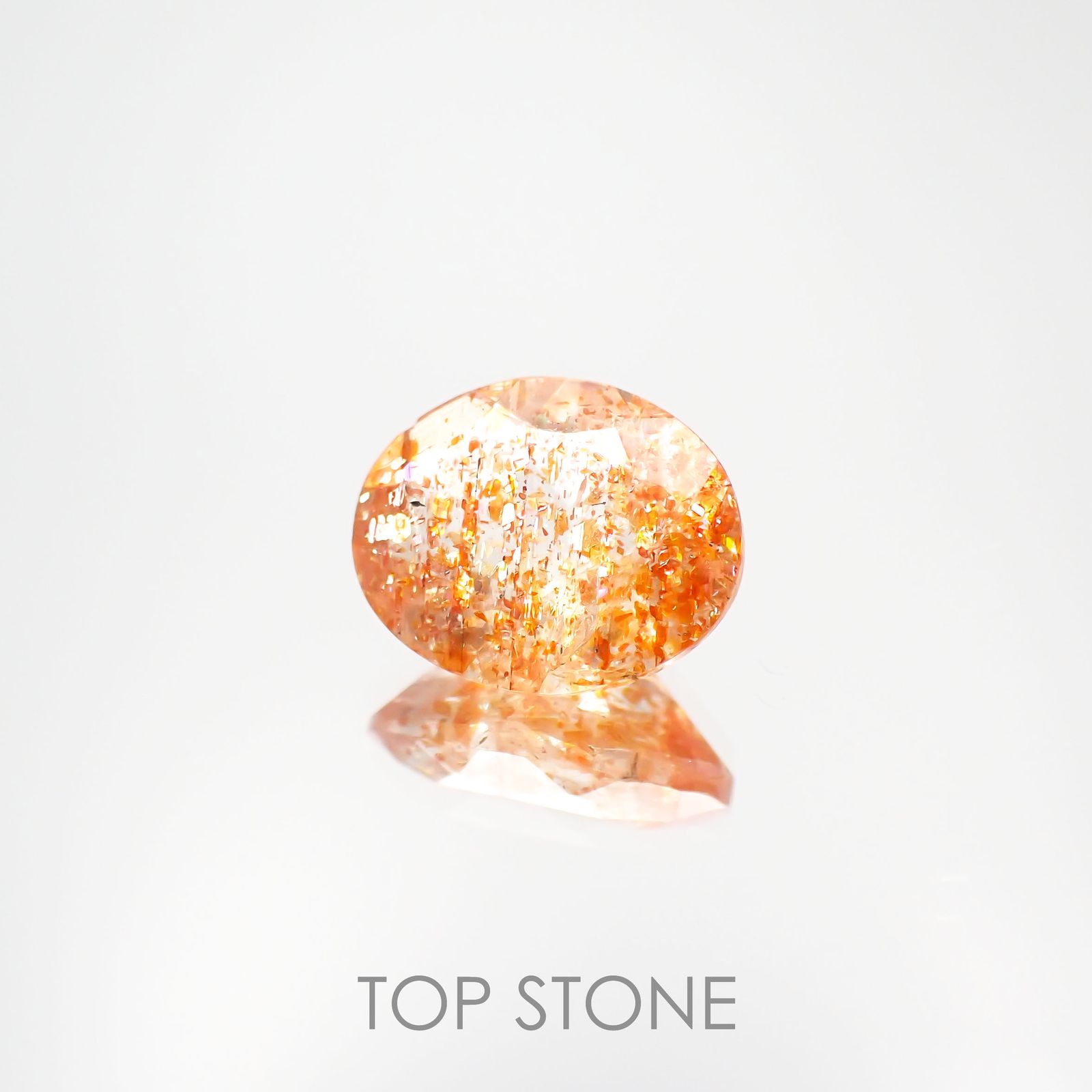 イリュージョンサンストーン インド産 2.15ct[221219256]9.9x8mm前後