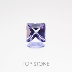 ◇プリンセスカット◇タンザナイト(ゾイサイト) タンザニア産 ルース 0.44ct[20117200]4.5×4.5mm前後