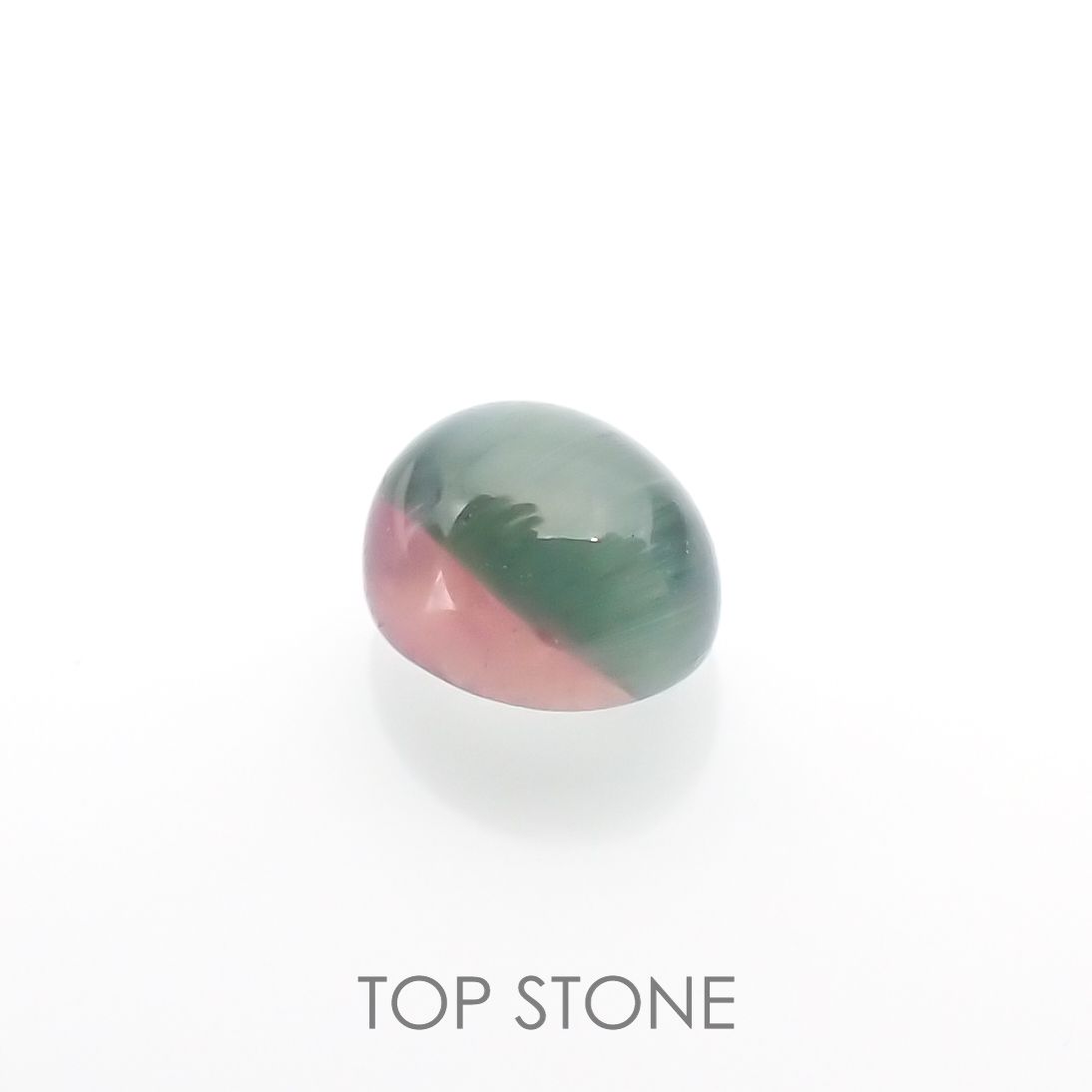 バイカラートルマリンキャッツアイ ブラジル産 0.51ct[221018604]4.8x4.1mm前後