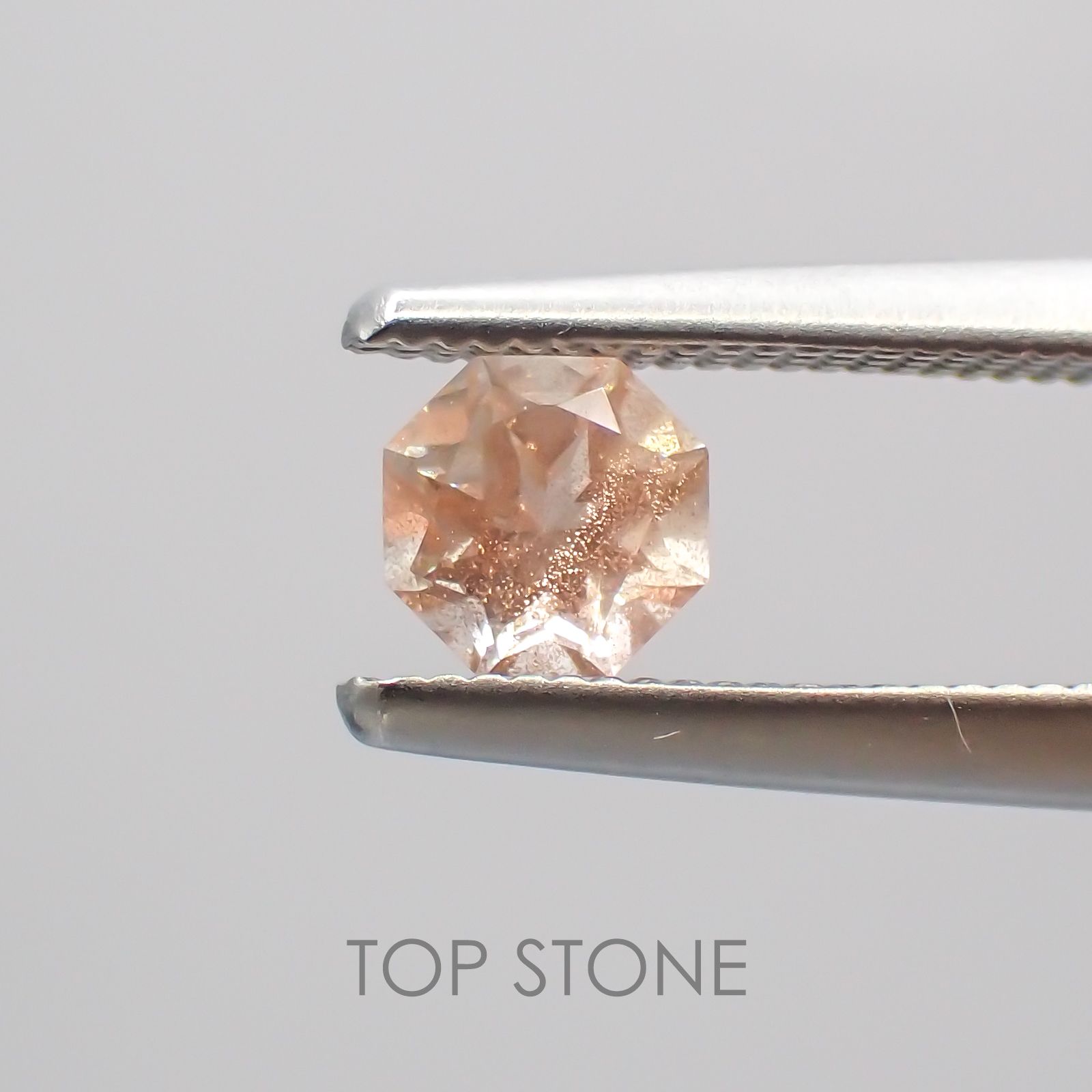 ◇オクタゴンカット◇オレゴンサンストーンSA  アメリカ産 ルース 0.28ct[210210043]3.9×3.9mm前後