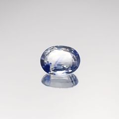 アイスブルーサファイア(宝石名ブルー・サファイア) スリランカ/マダガスカル産 0.43ct 識別済[210711172]5.1×4mm前後