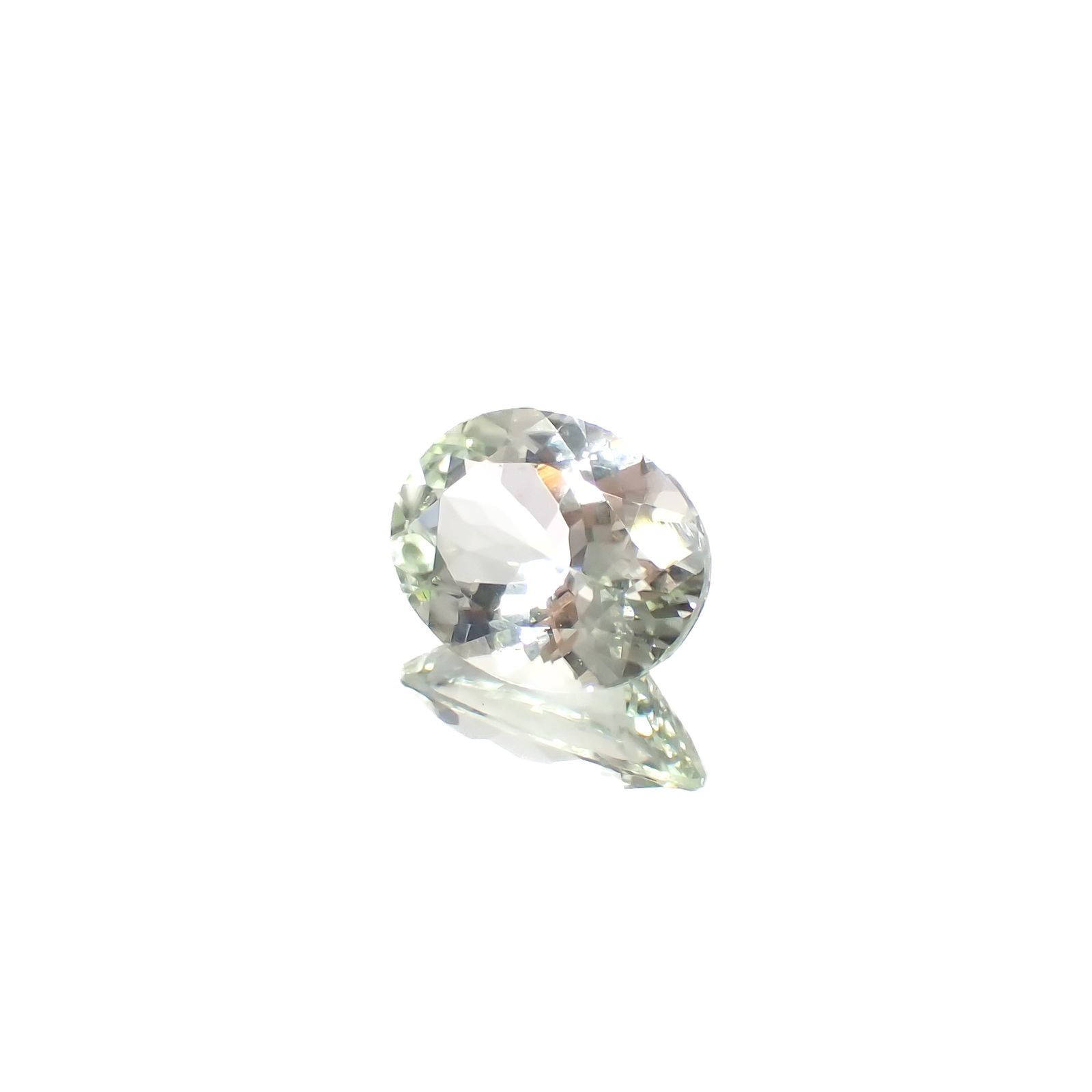 グリーントルマリン(宝石名トルマリン)ナイジェリア産 2.16ct 識別済[240628124]10x7.8mm前後